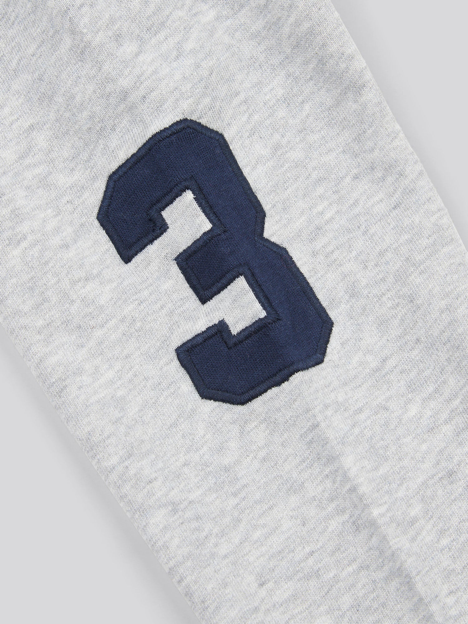 Boys Player 3 Zip Hoodie in Mid Grey Marl - Image 11