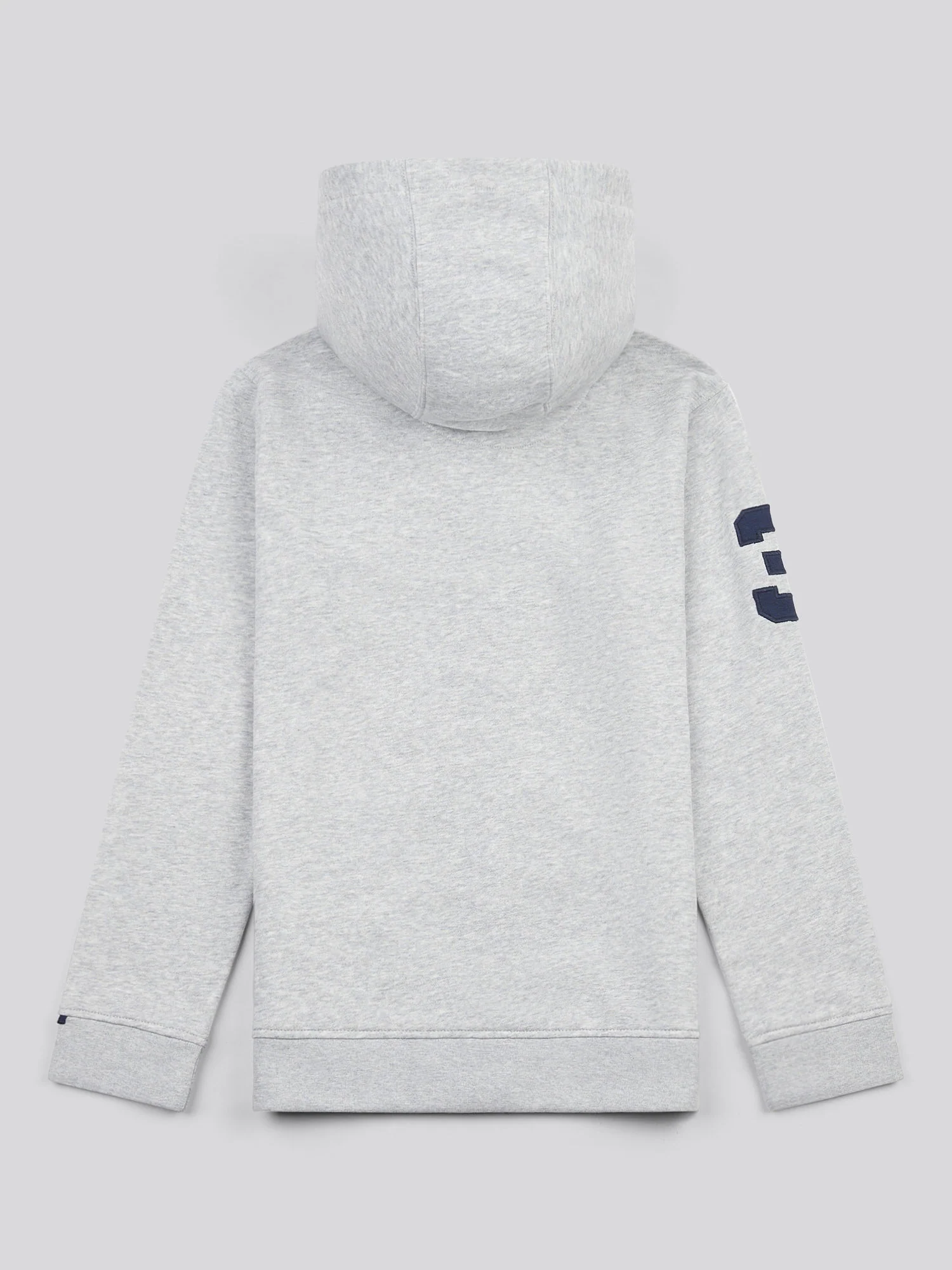 Boys Player 3 Zip Hoodie in Mid Grey Marl - Image 8