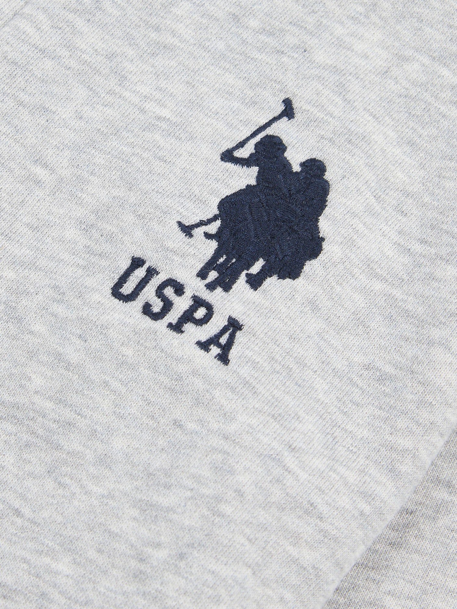 Boys Player 3 Zip Hoodie in Mid Grey Marl - Image 9