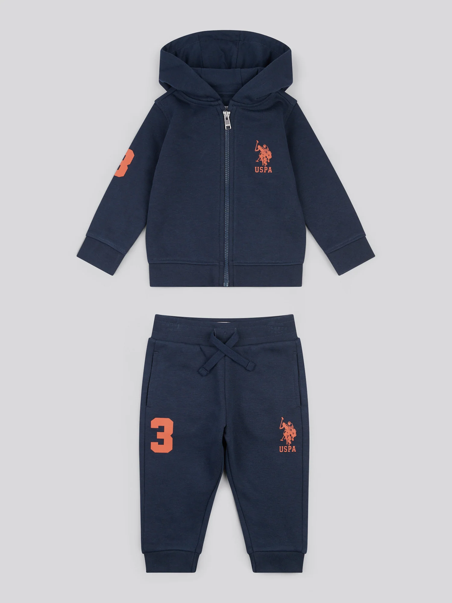 Boys Player 3 Zip Hoodie & Jogger Set in Dark Sapphire Navy - Image 13