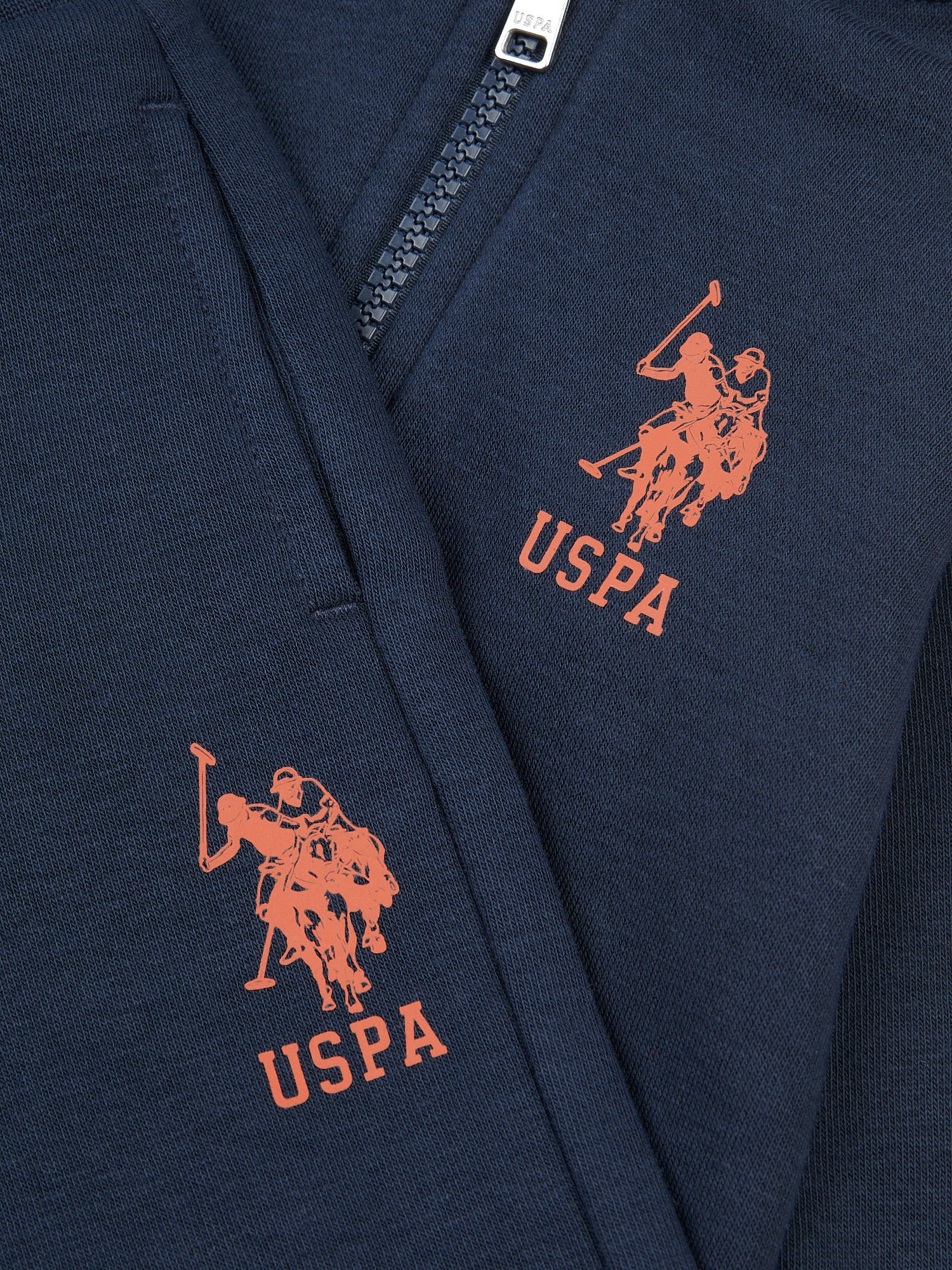 Boys Player 3 Zip Hoodie & Jogger Set in Dark Sapphire Navy - Image 15