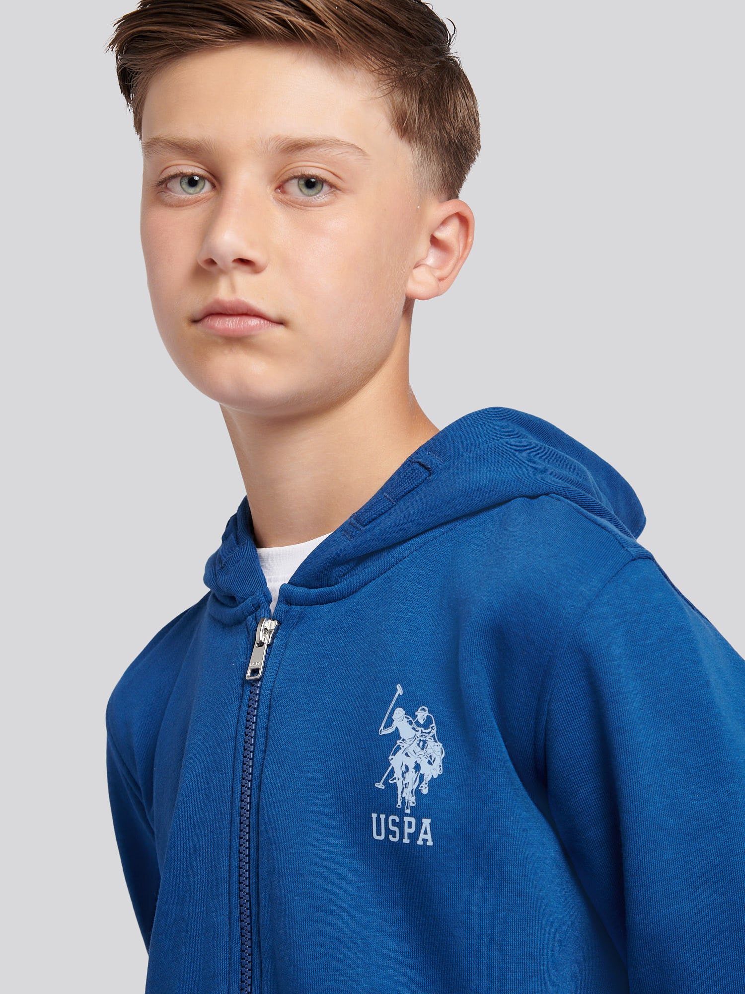 Boys Player 3 Zip Hoodie & Jogger Set in Navy Peony - Image 5