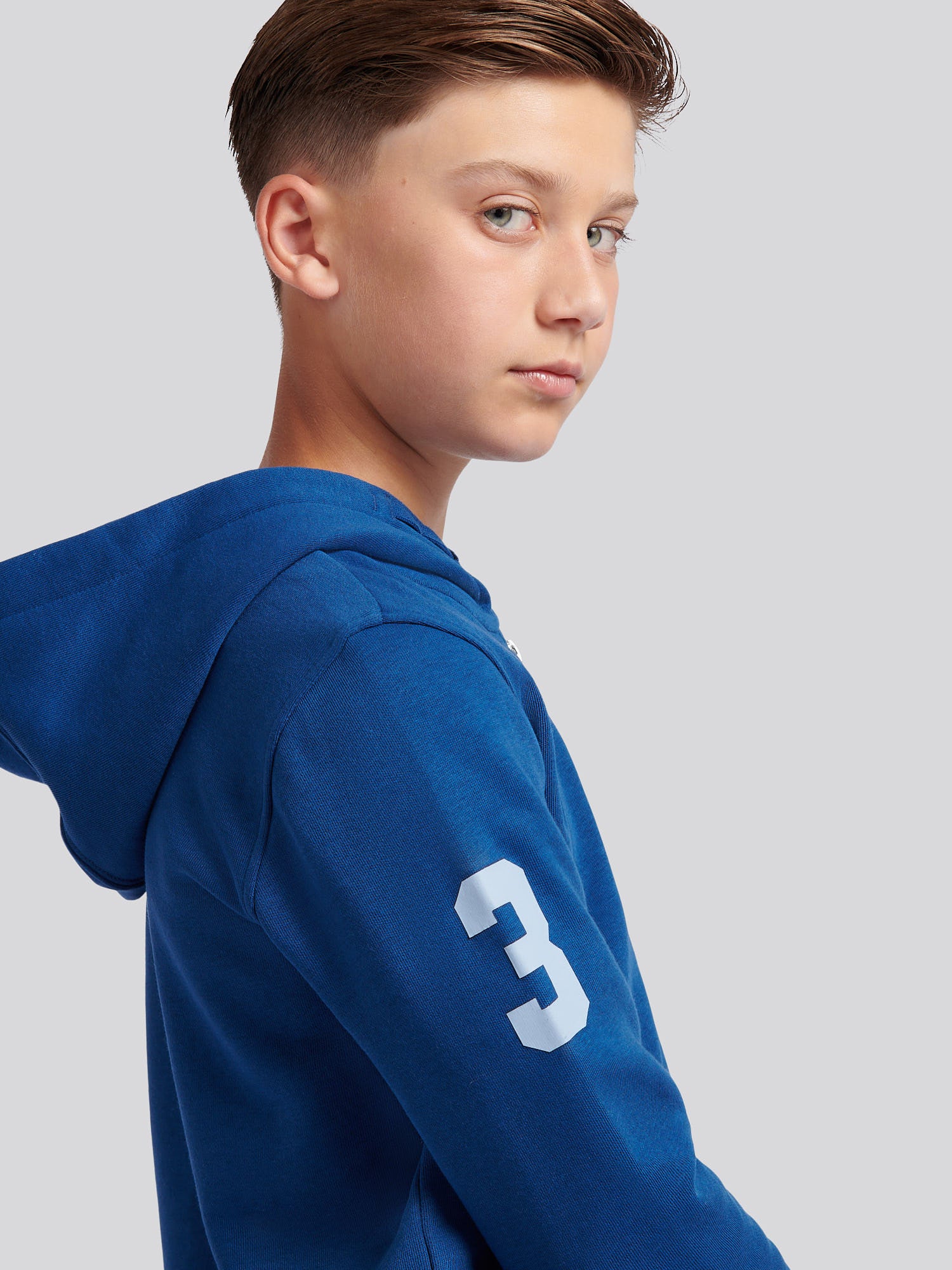Boys Player 3 Zip Hoodie & Jogger Set in Navy Peony - Image 7