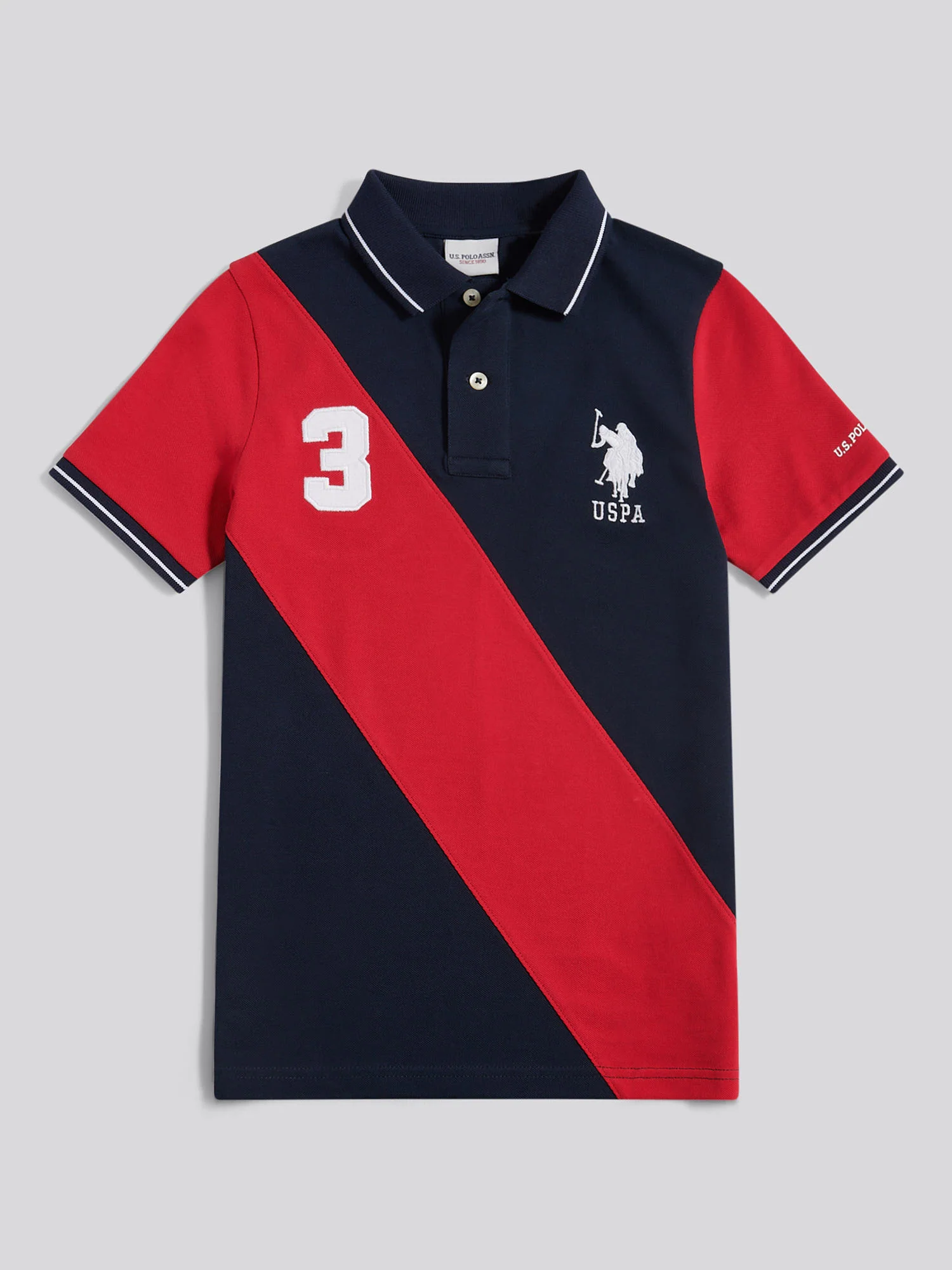 Boys Sash Polo Shirt Dark Sapphire Navy - Image 6
