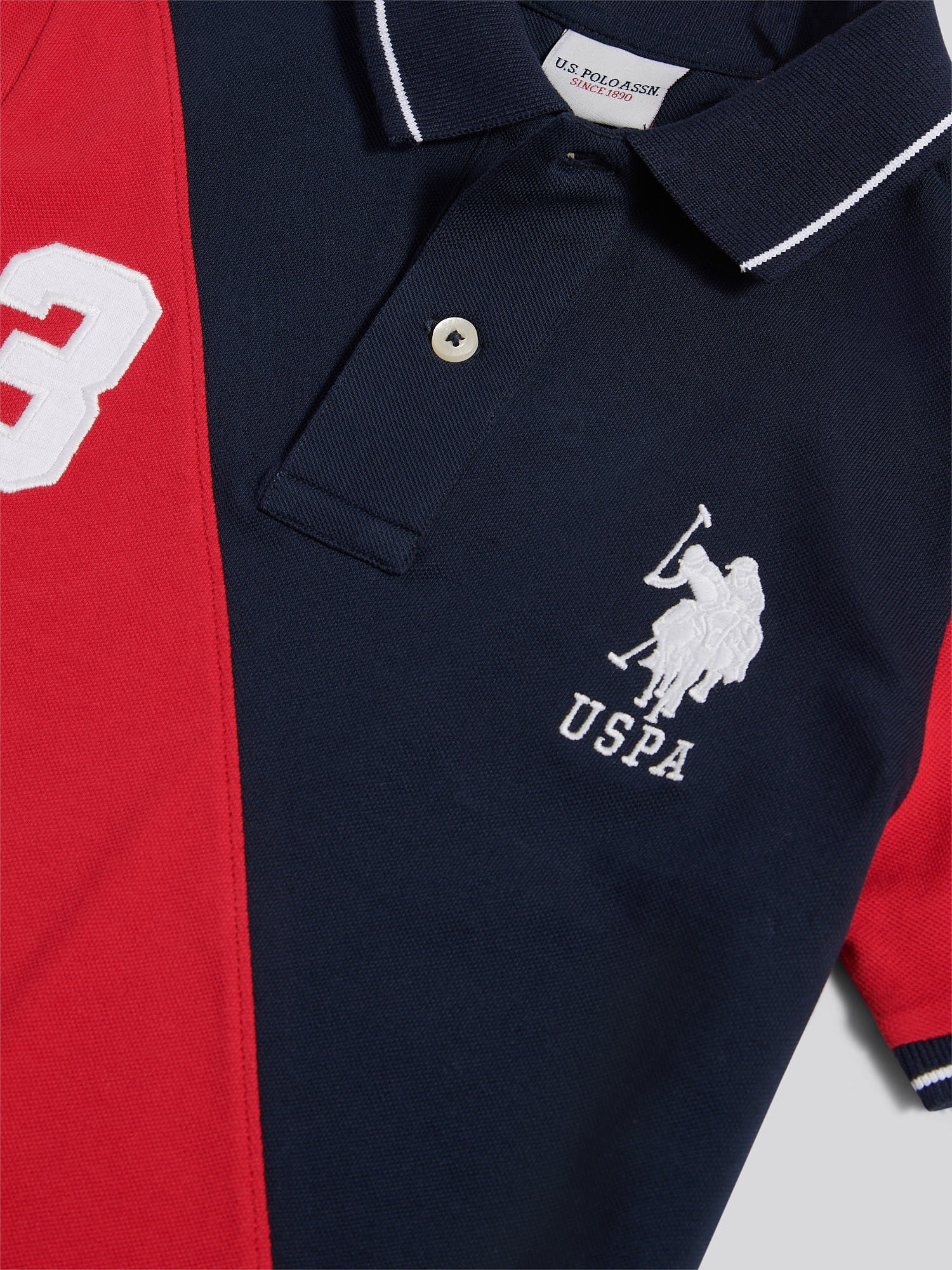 Boys Sash Polo Shirt Dark Sapphire Navy - Image 8