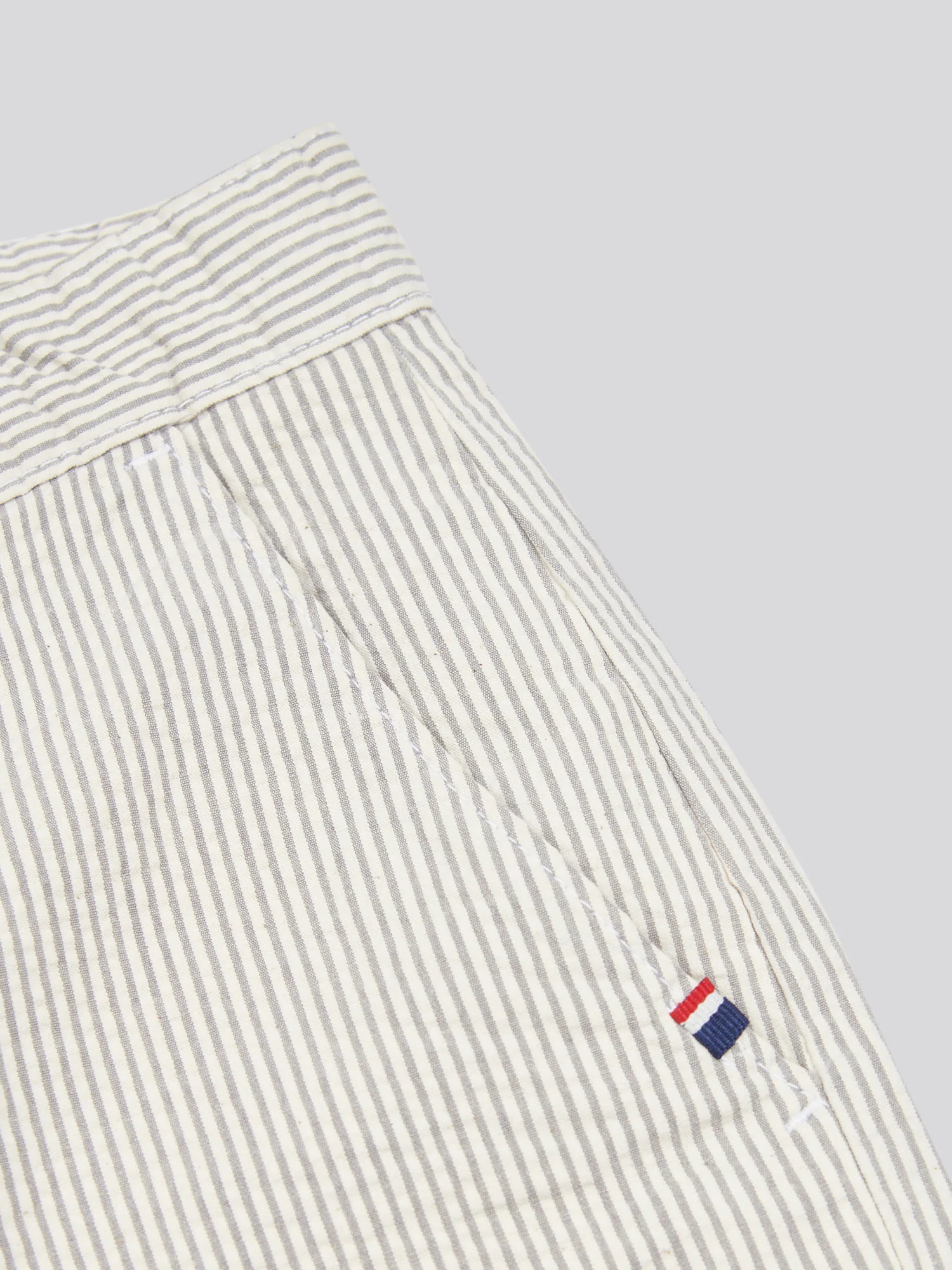 Boys Seersucker Chino Short in Northern Droplet - Image 8