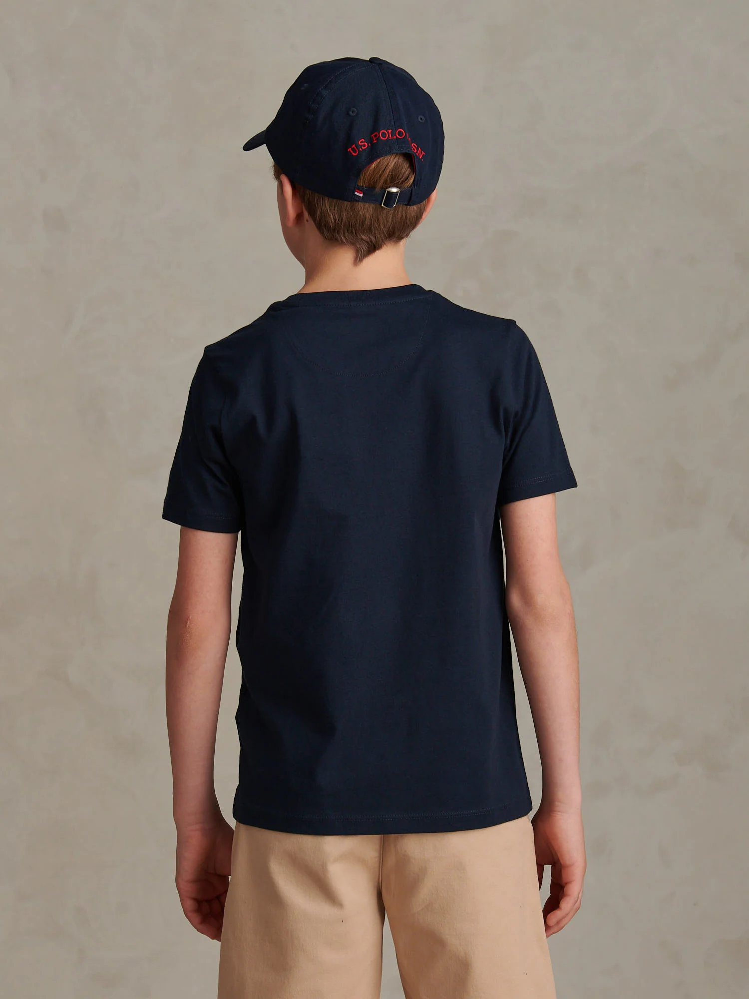 Boys Signature Arch Print T-Shirt Dark Sapphire Navy - Image 4