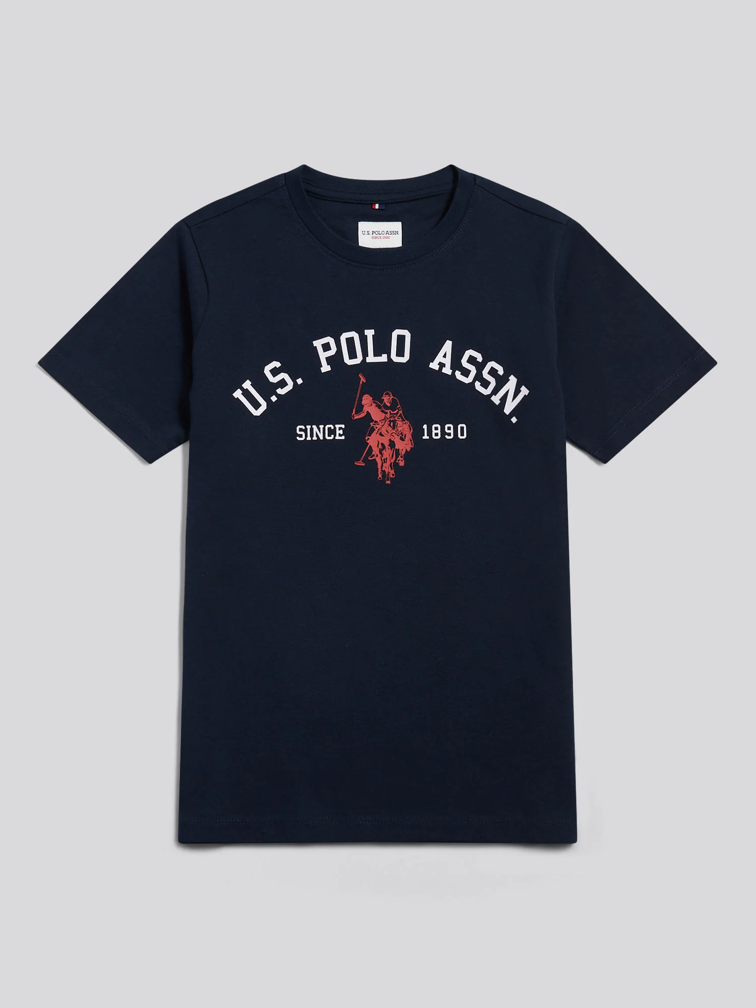 Boys Signature Arch Print T-Shirt Dark Sapphire Navy - Image 5