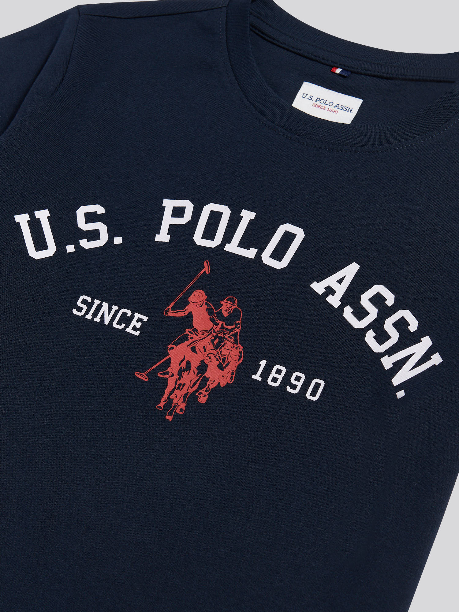 Boys Signature Arch Print T-Shirt Dark Sapphire Navy - Image 7