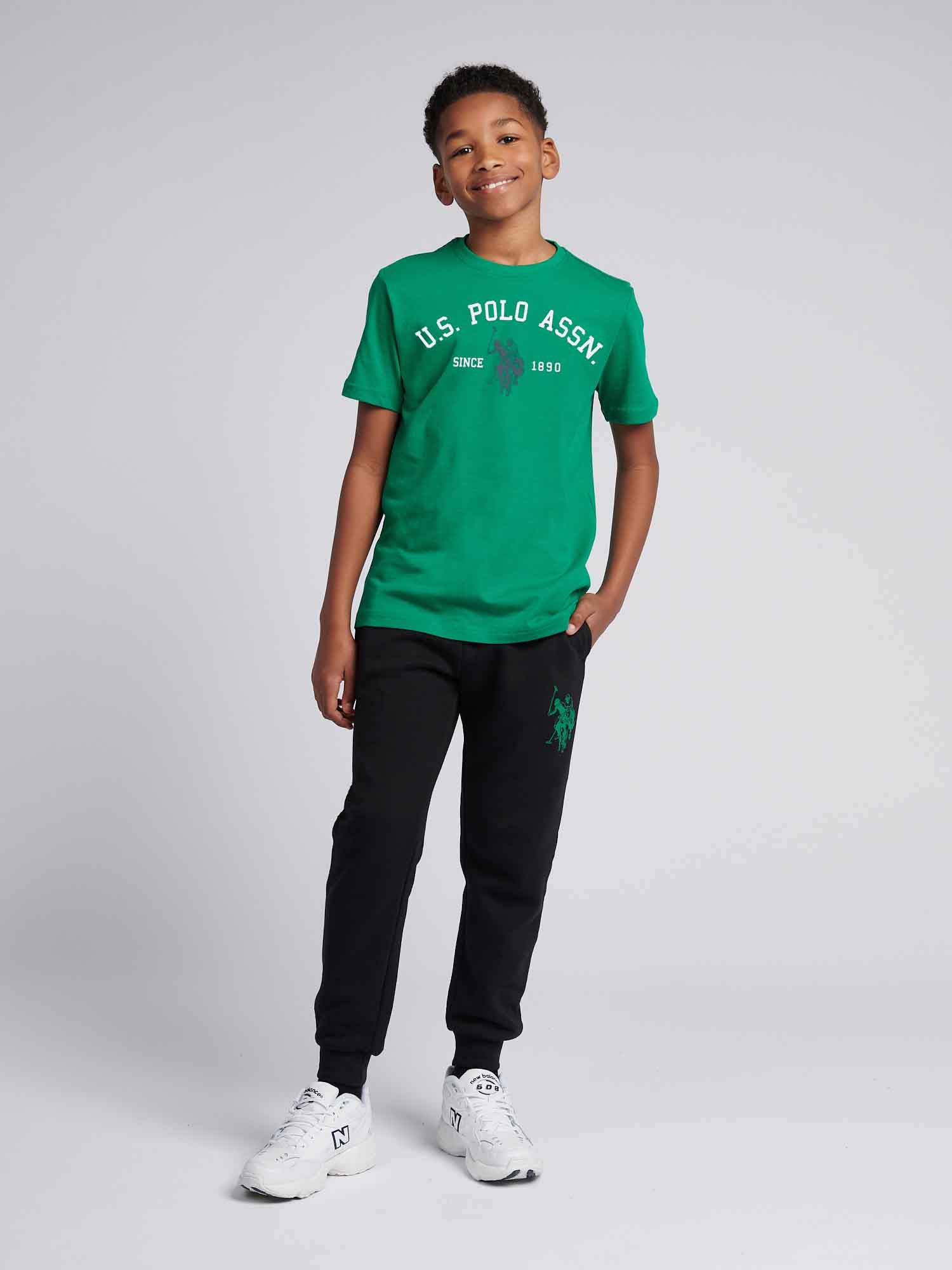 Boys Signature Arch Print T-Shirt in Lush Meadow - Image 3
