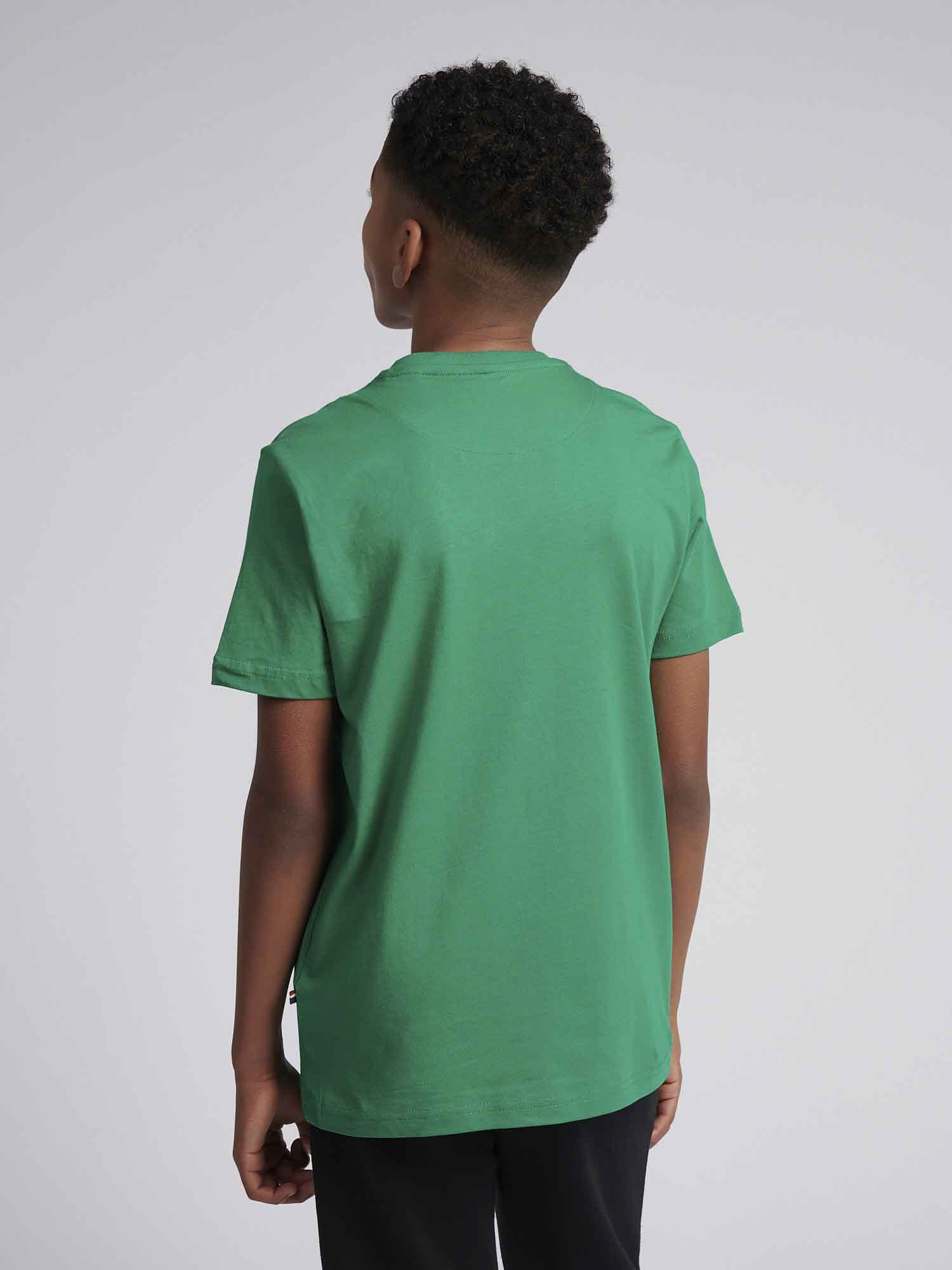 Boys Signature Arch Print T-Shirt in Lush Meadow - Image 4