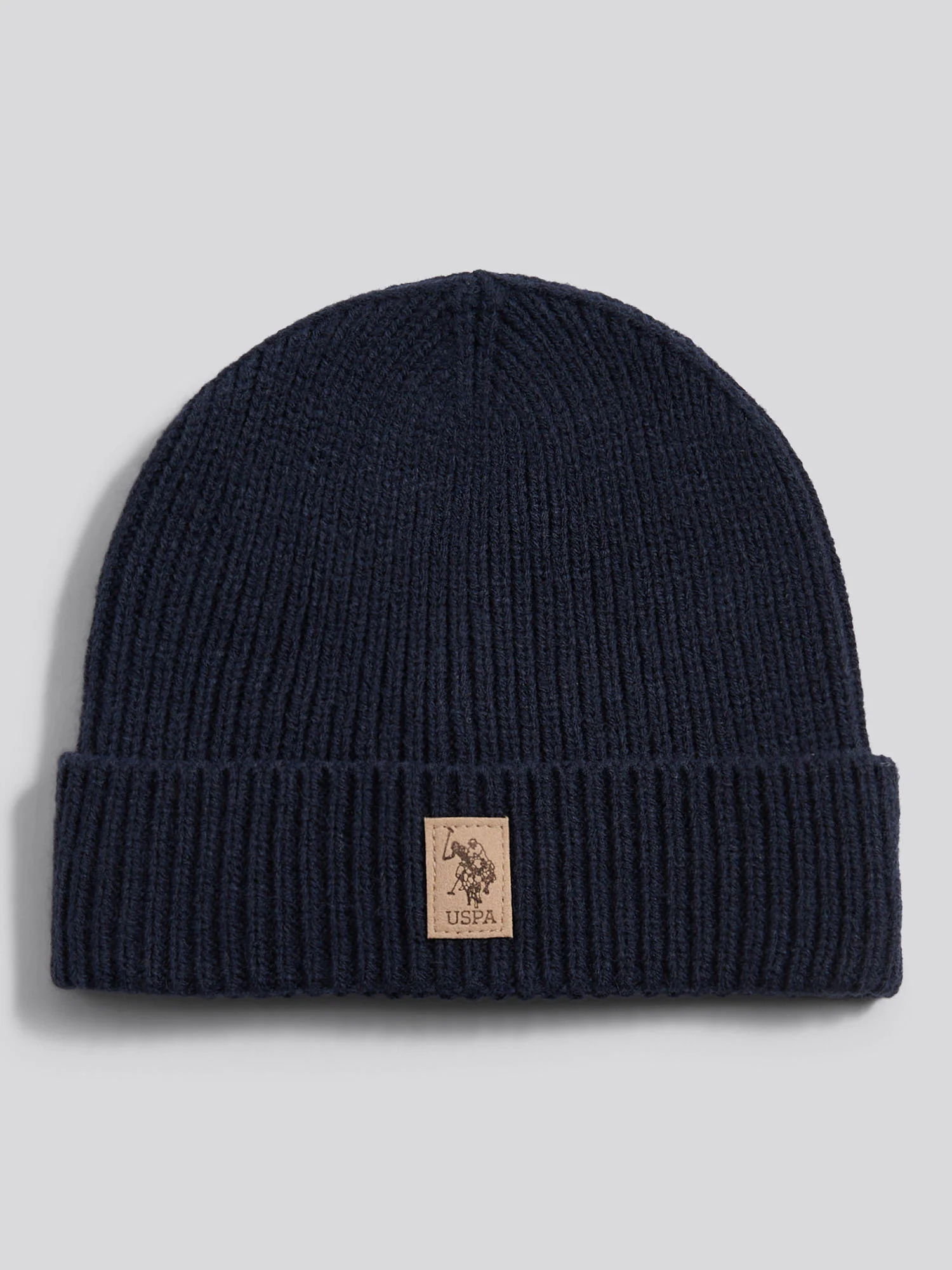 Boys Signature Double Horsemen Knit Beanie in Dark Sapphire Navy - Image 3