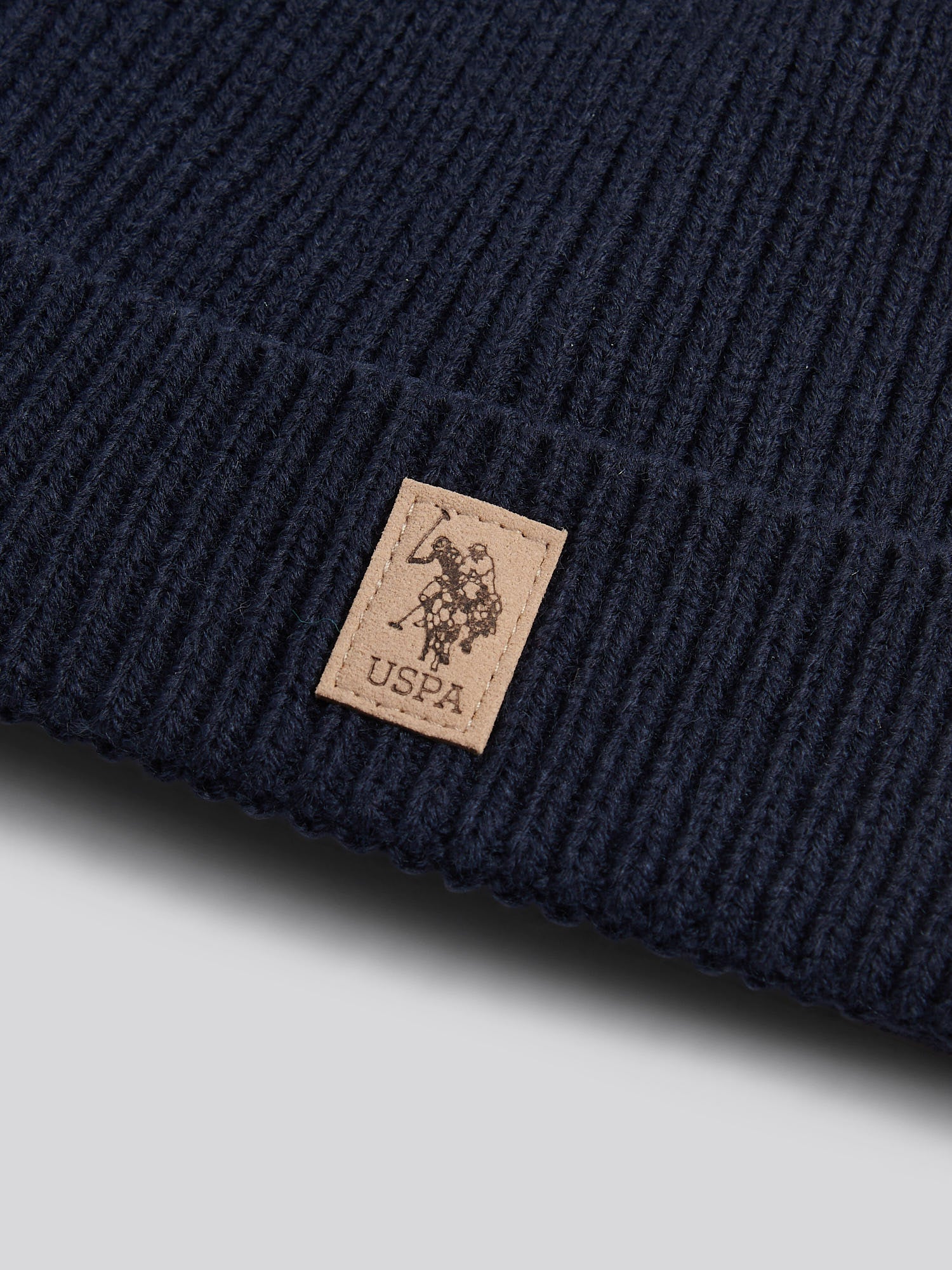Boys Signature Double Horsemen Knit Beanie in Dark Sapphire Navy - Image 5