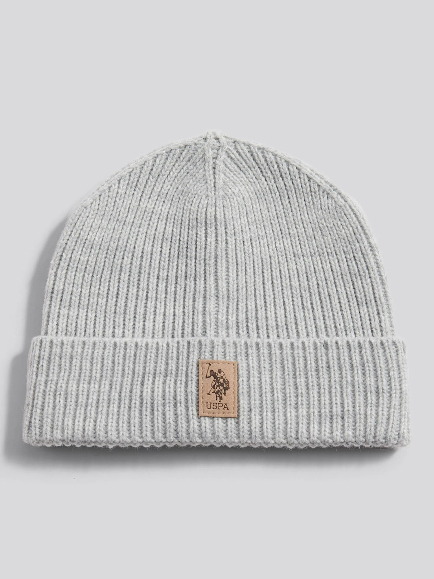 Boys Signature Double Horsemen Knit Beanie in Mid Grey Marl - Image 3