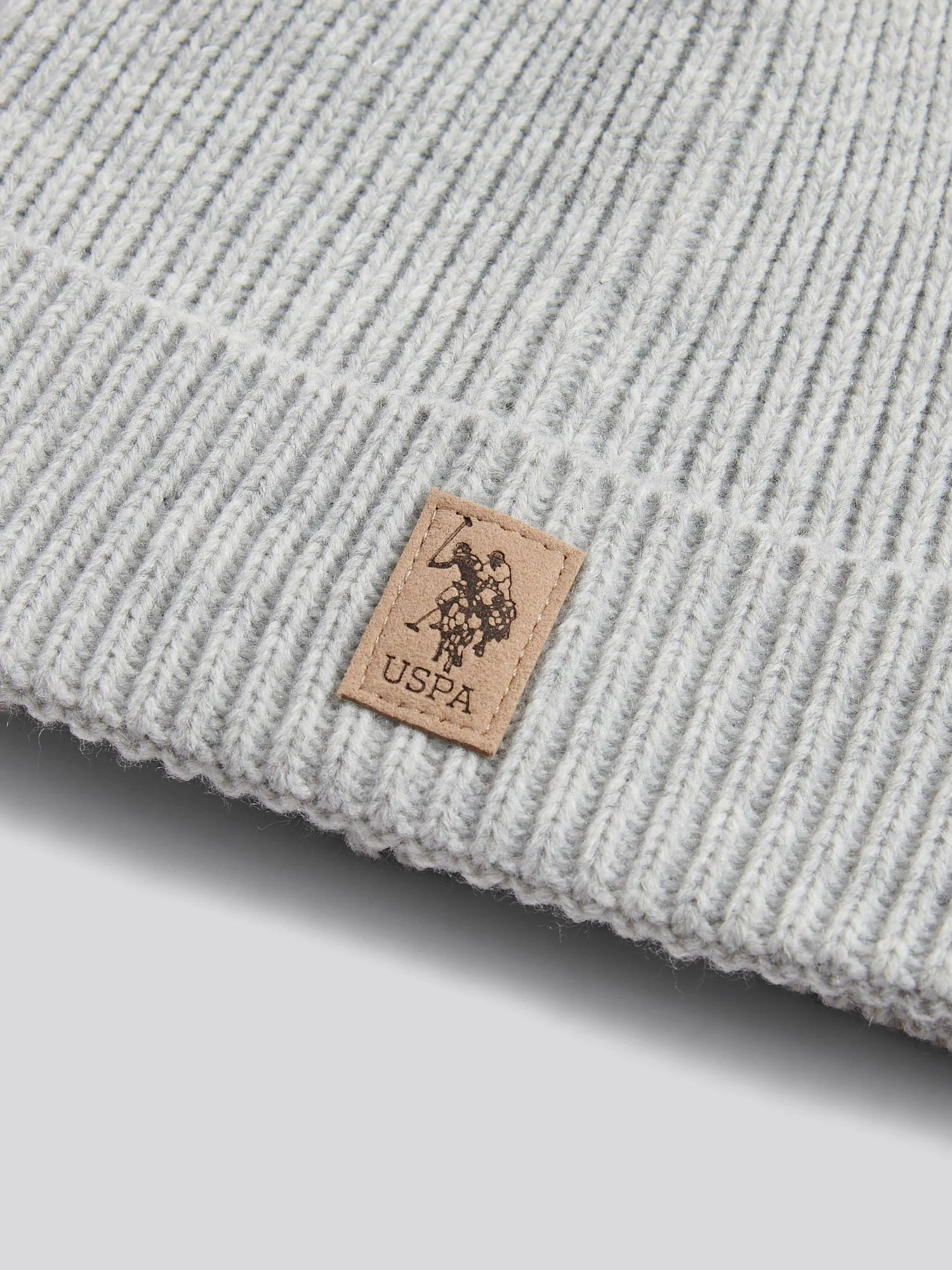 Boys Signature Double Horsemen Knit Beanie in Mid Grey Marl - Image 5