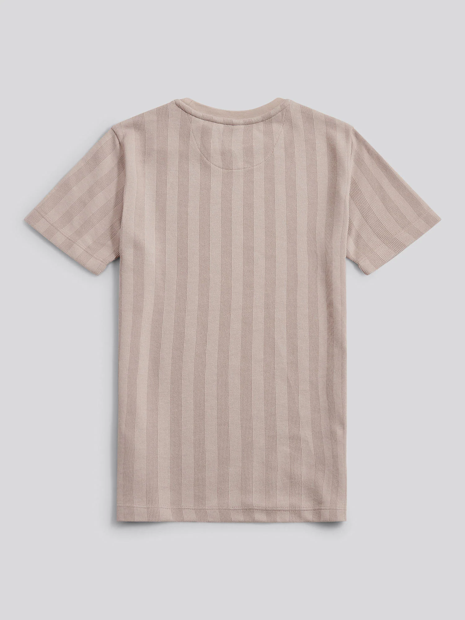 Boys Smart Vertical Texture T-Shirt in Atmosphere - Image 7