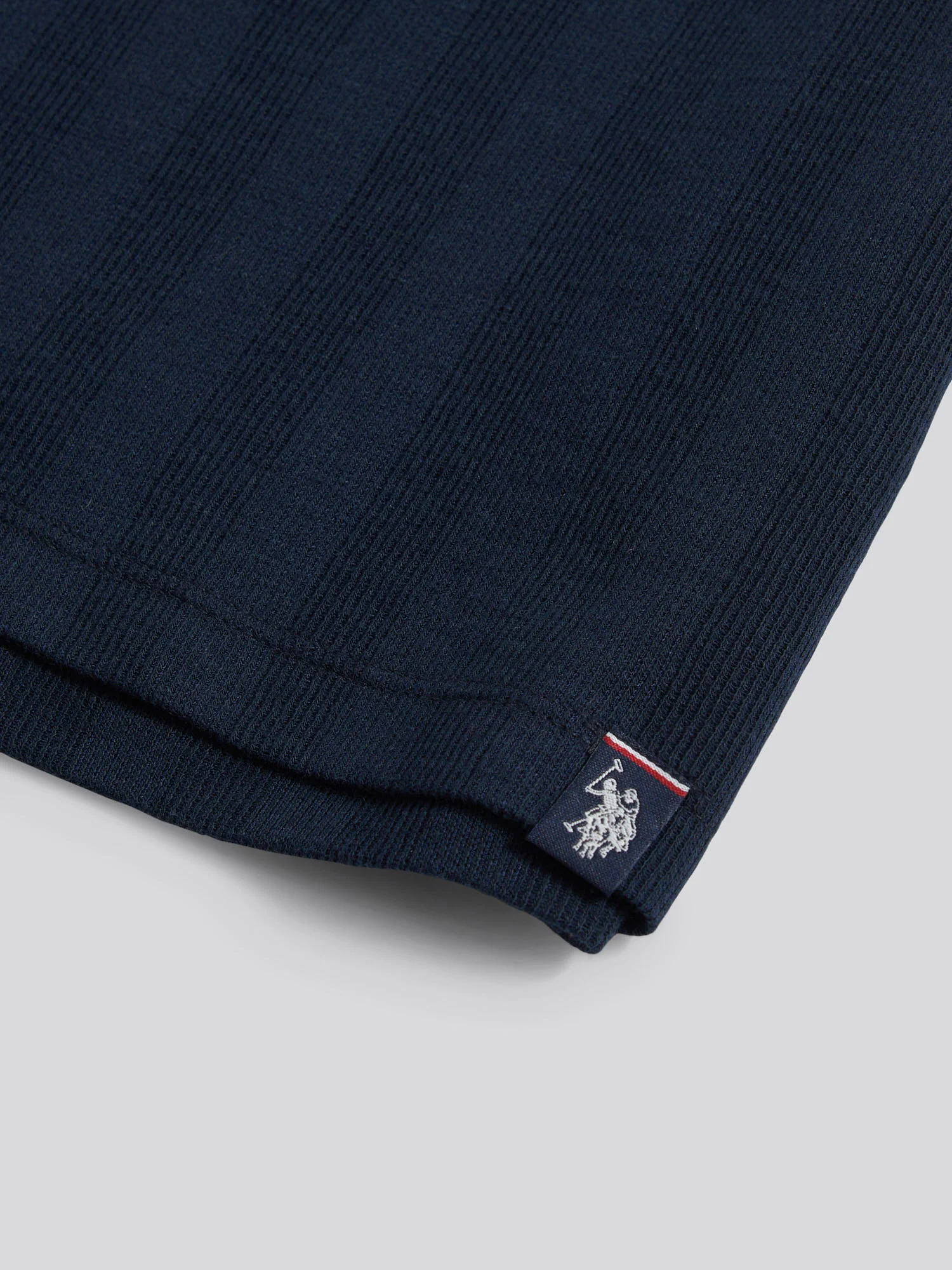 Boys Smart Vertical Texture T-Shirt in Dark Sapphire Navy - Image 7