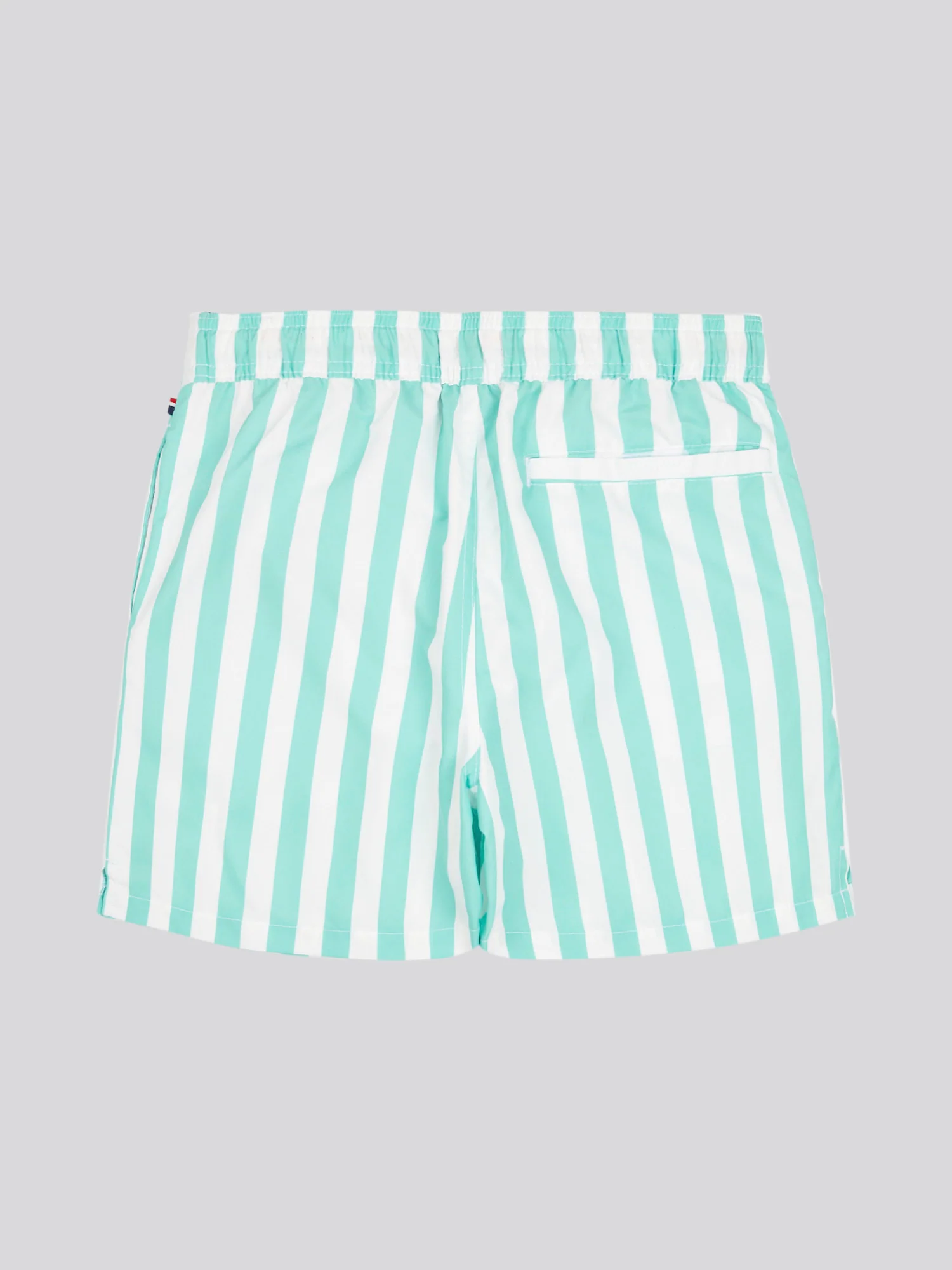 Boys Stripe Swim Short in Pool Blue - Image 6
