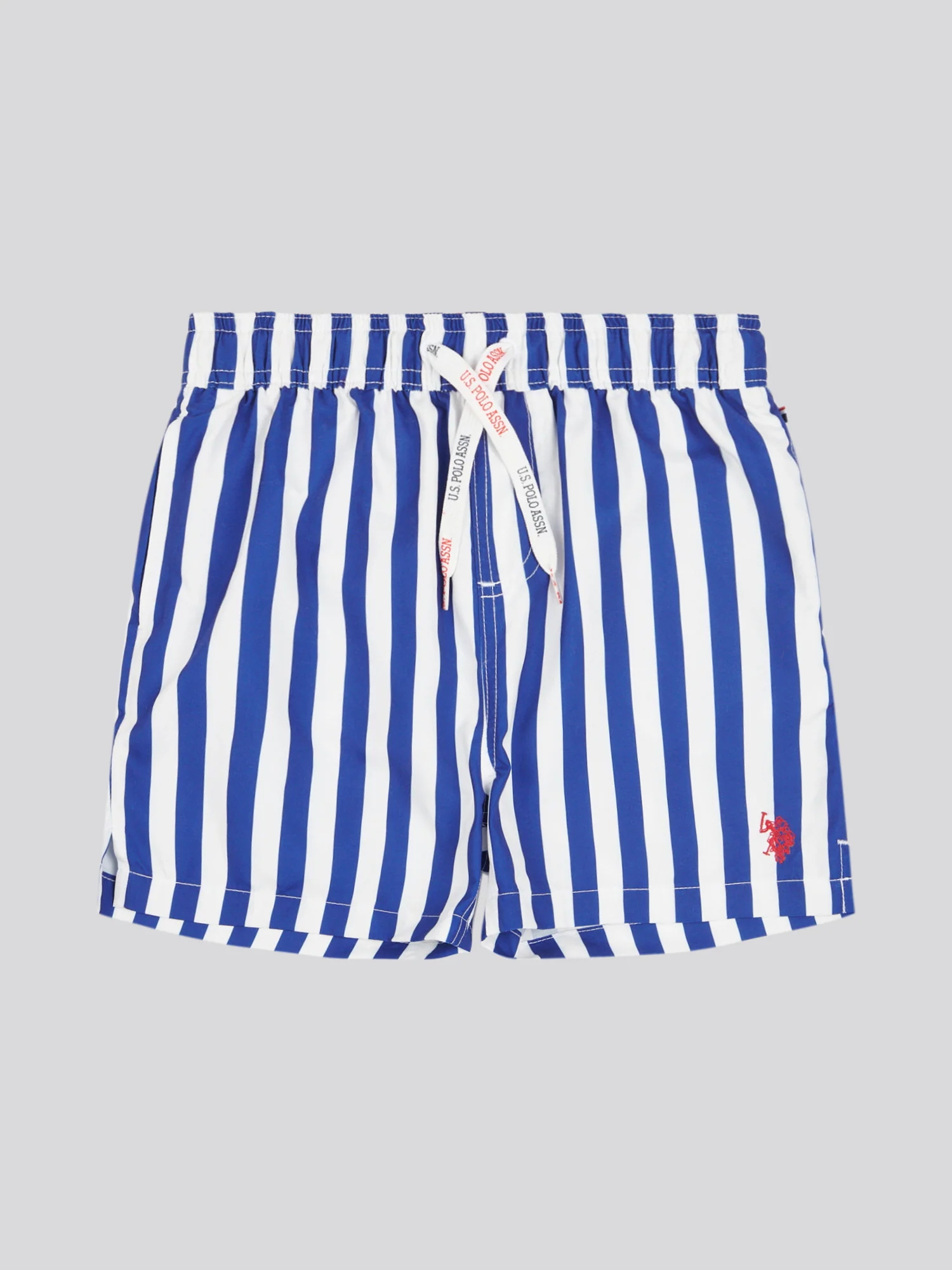 Boys Stripe Swim Short in Sodalite Blue - Image 5