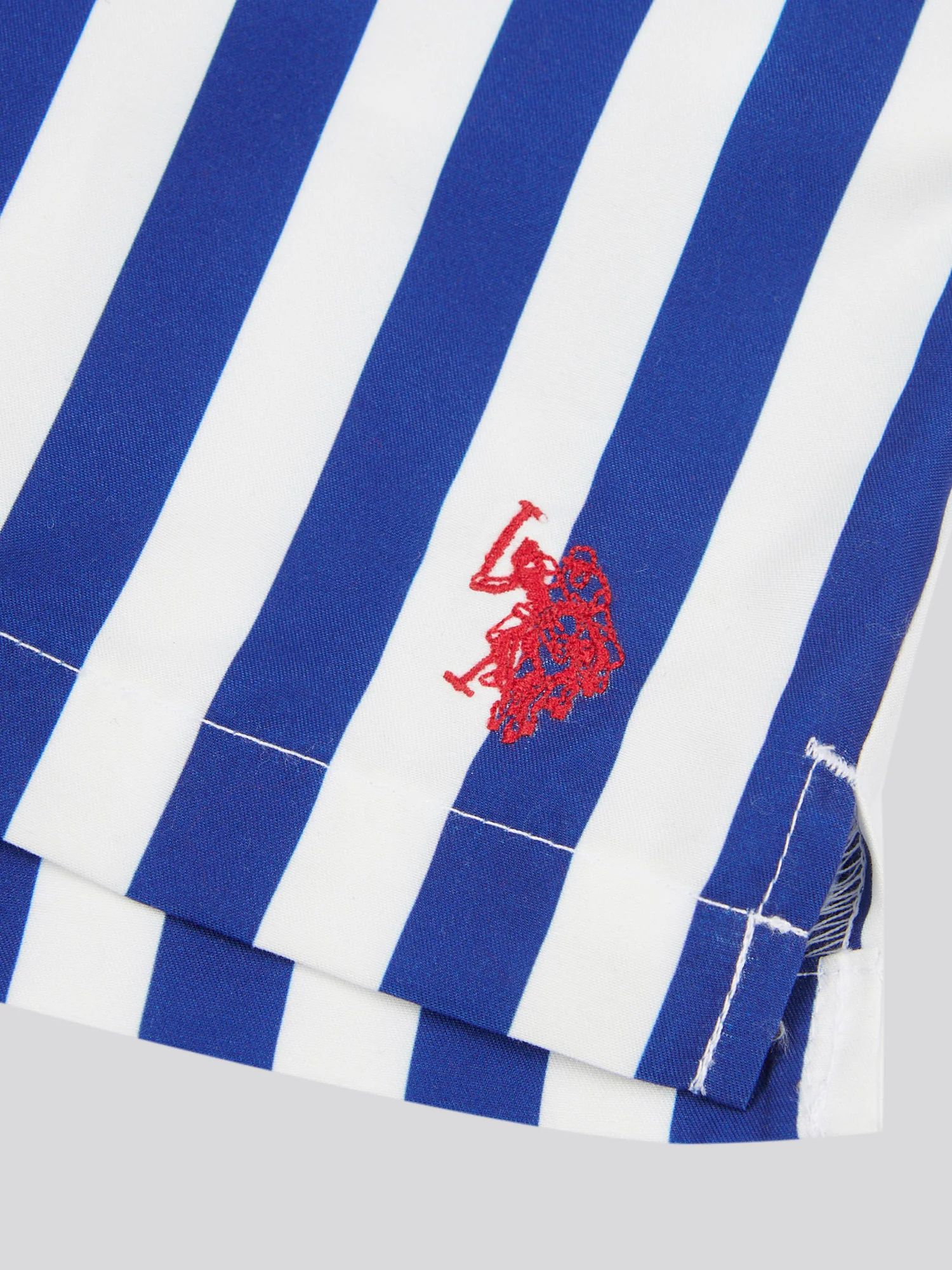 Boys Stripe Swim Short in Sodalite Blue - Image 7