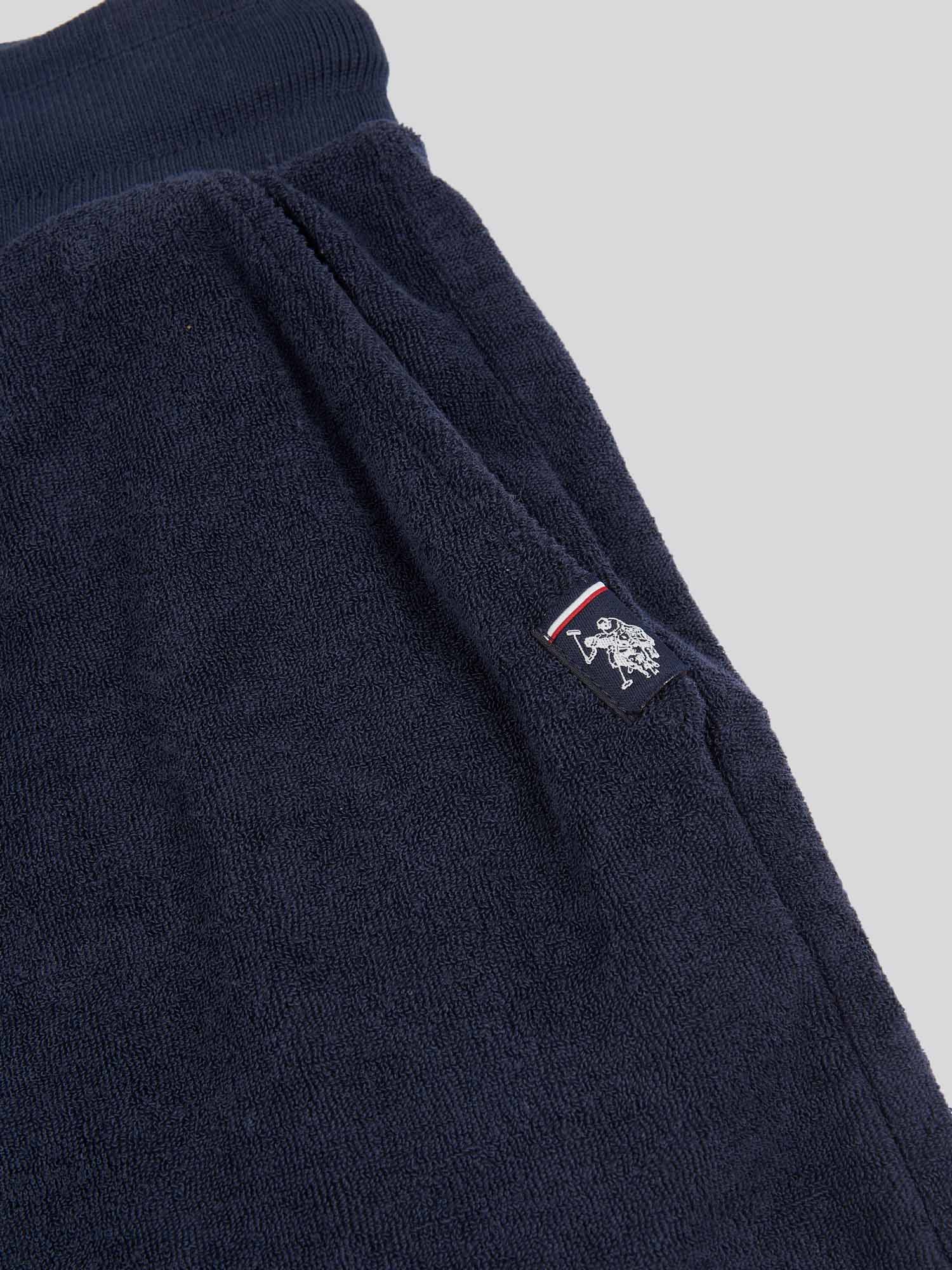 Boys Terry Short in Dark Sapphire Navy - Image 7