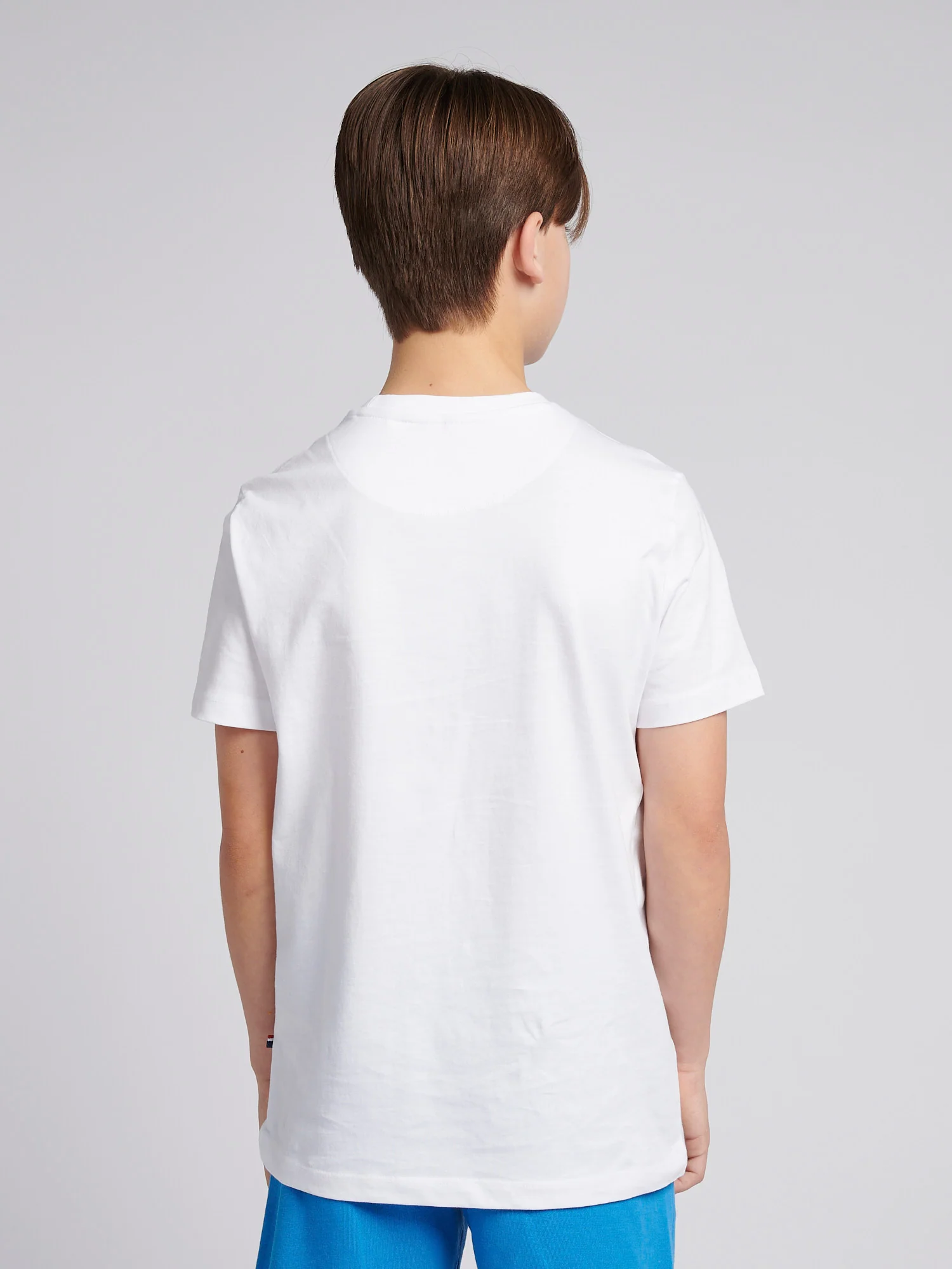 Boys USPA Circle Print T-Shirt in Bright White - Image 4