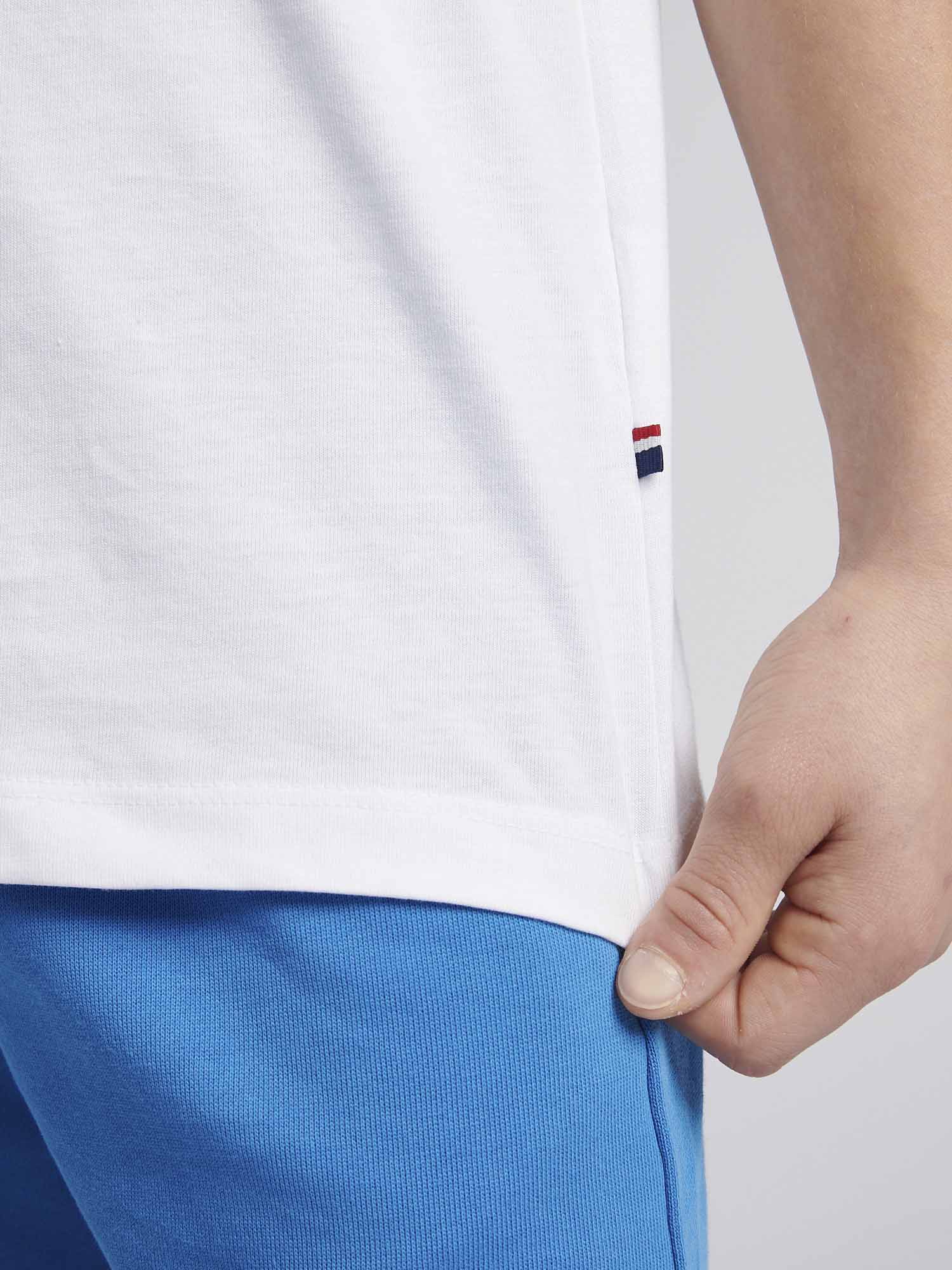 Boys USPA Circle Print T-Shirt in Bright White - Image 5