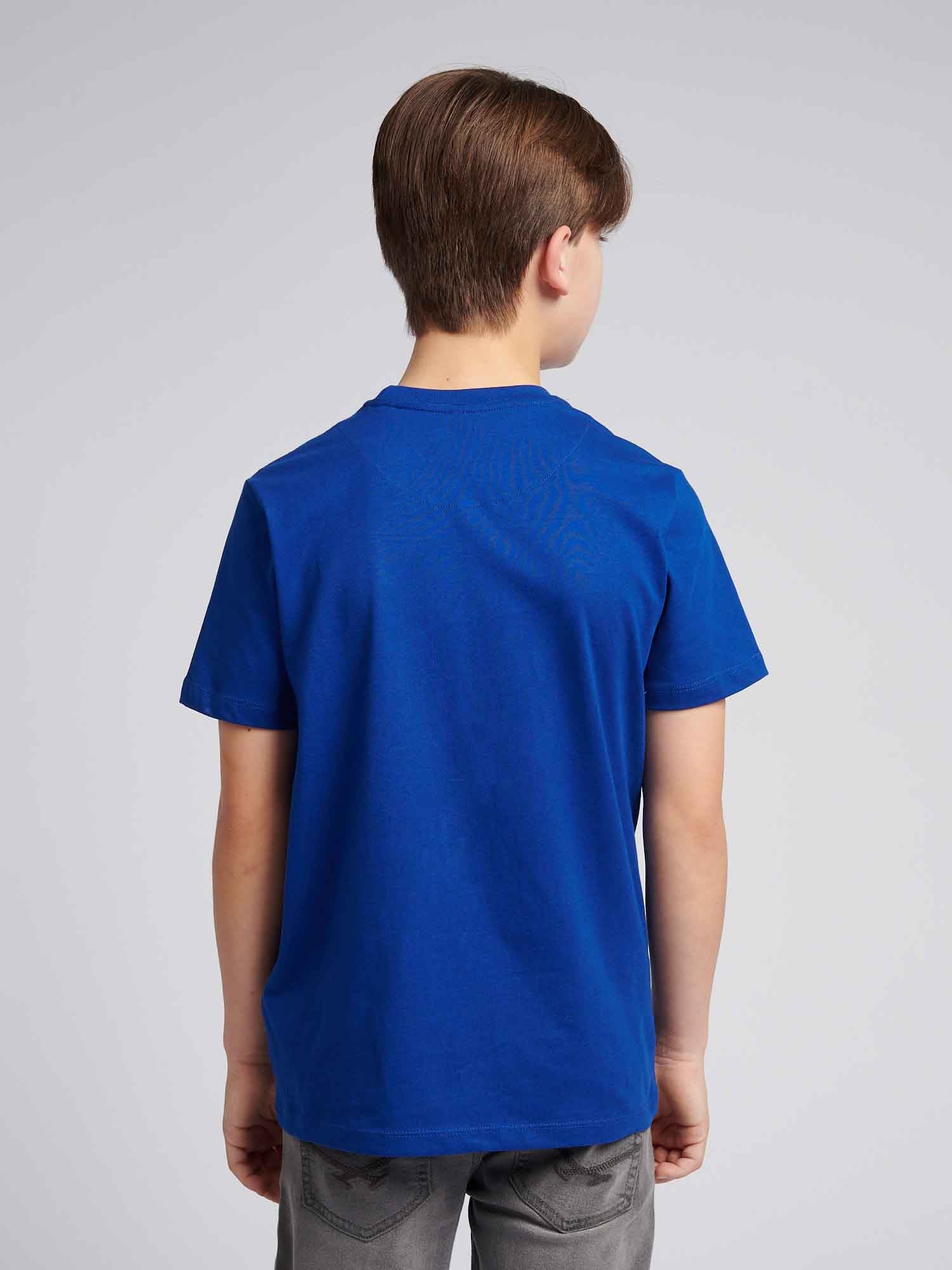 Boys USPA Circle Print T-Shirt in Sodalite Blue - Image 4