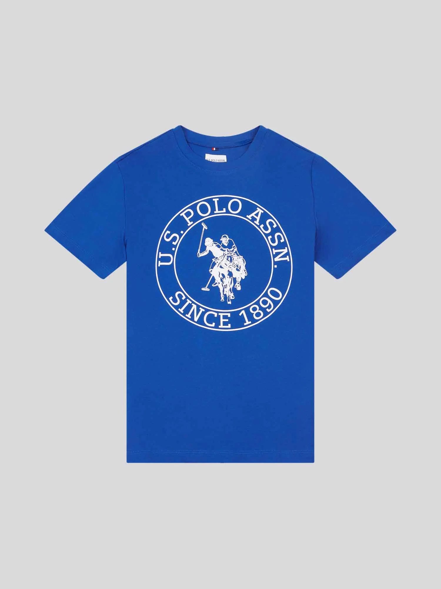 Boys USPA Circle Print T-Shirt in Sodalite Blue - Image 5