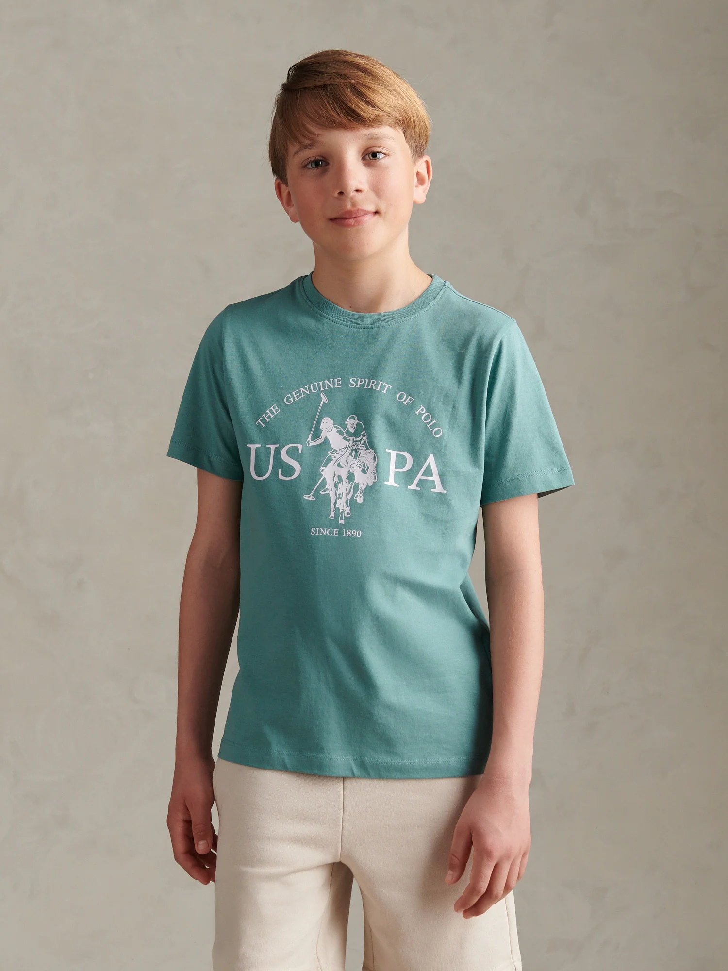 Boys USPA Print Graphic T-Shirt Arctic