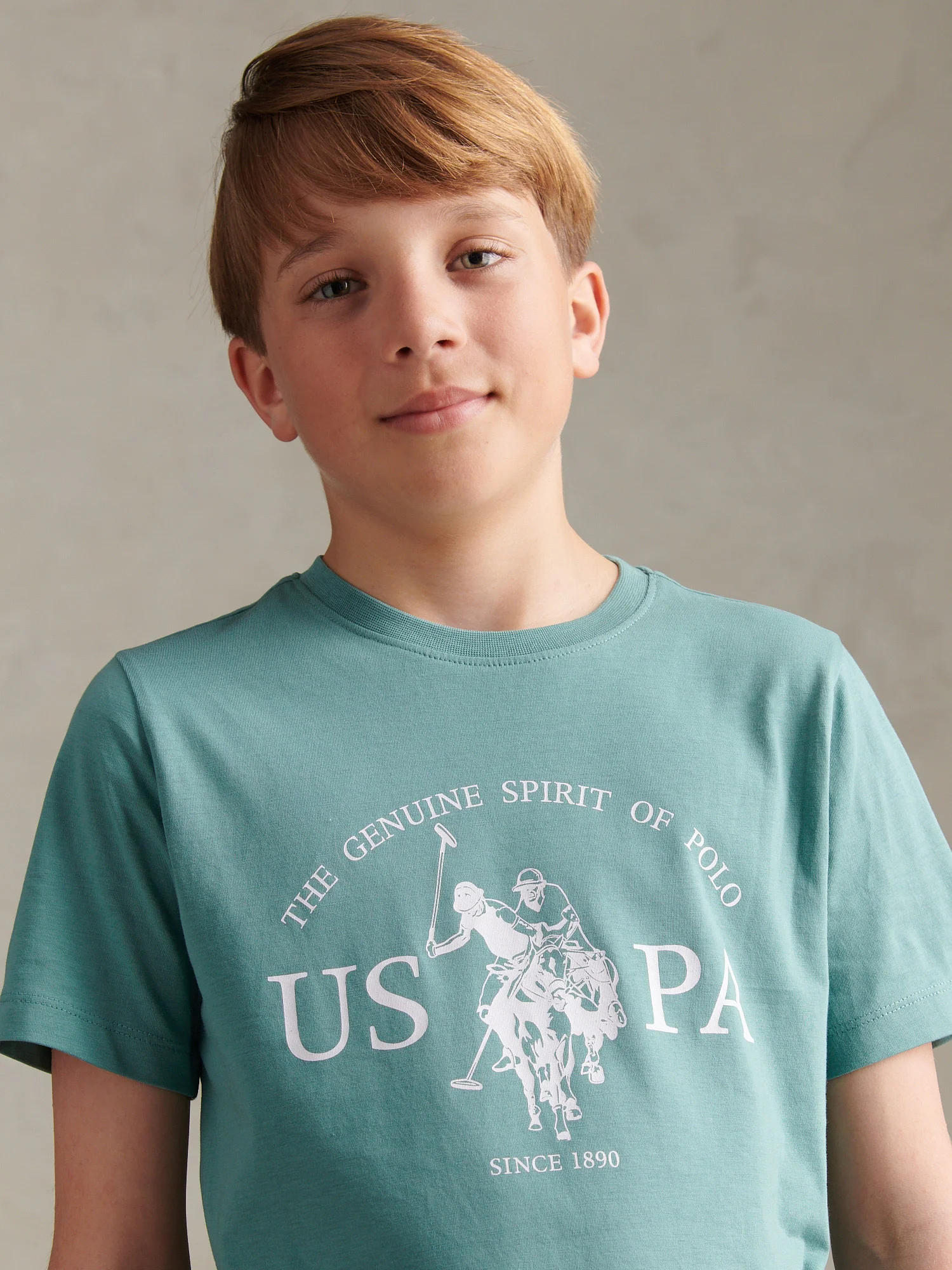 Boys USPA Print Graphic T-Shirt Arctic - Image 2