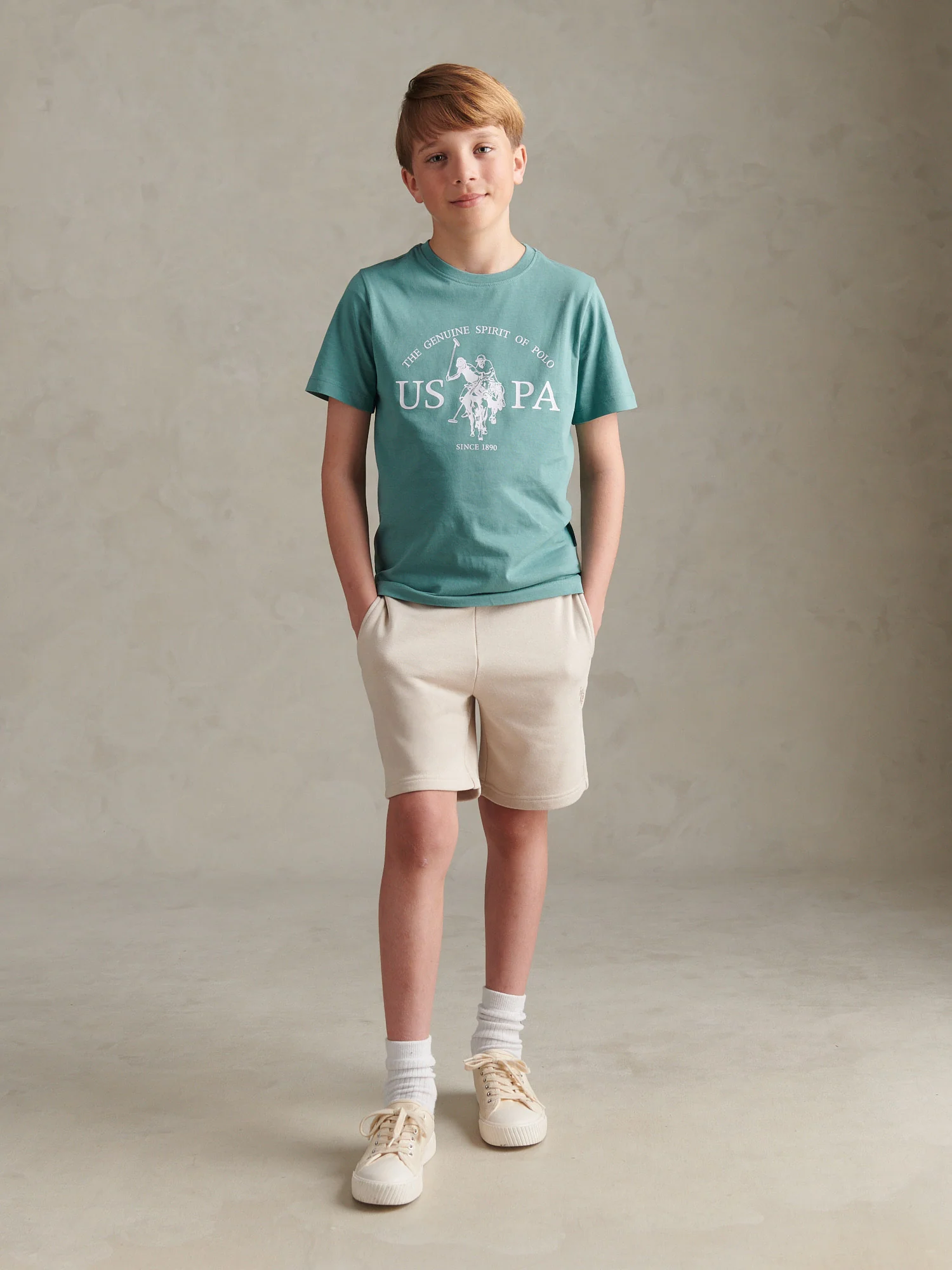 Boys USPA Print Graphic T-Shirt Arctic - Image 3