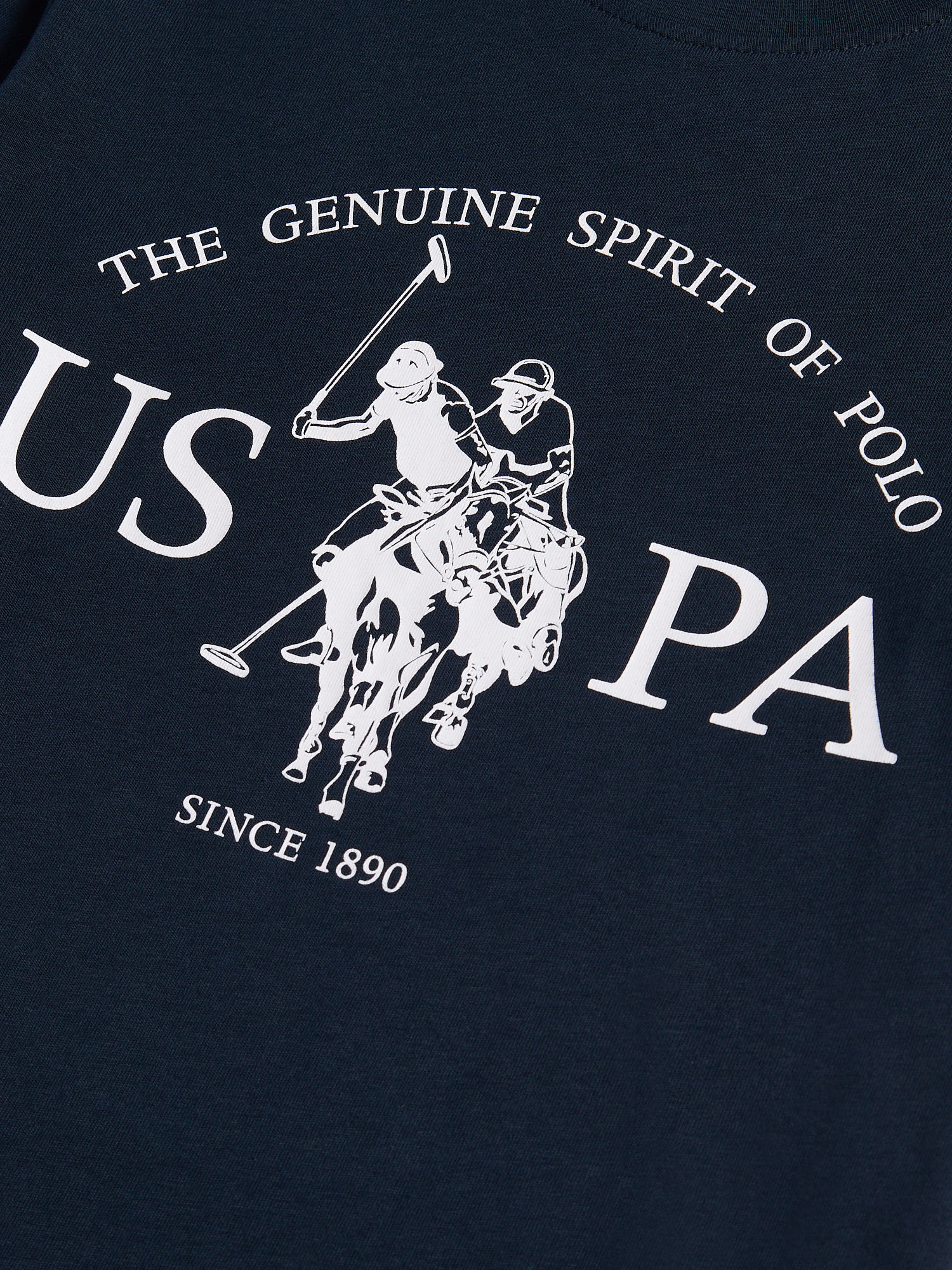 Boys USPA Print Graphic T-Shirt Dark Sapphire Navy - Image 7