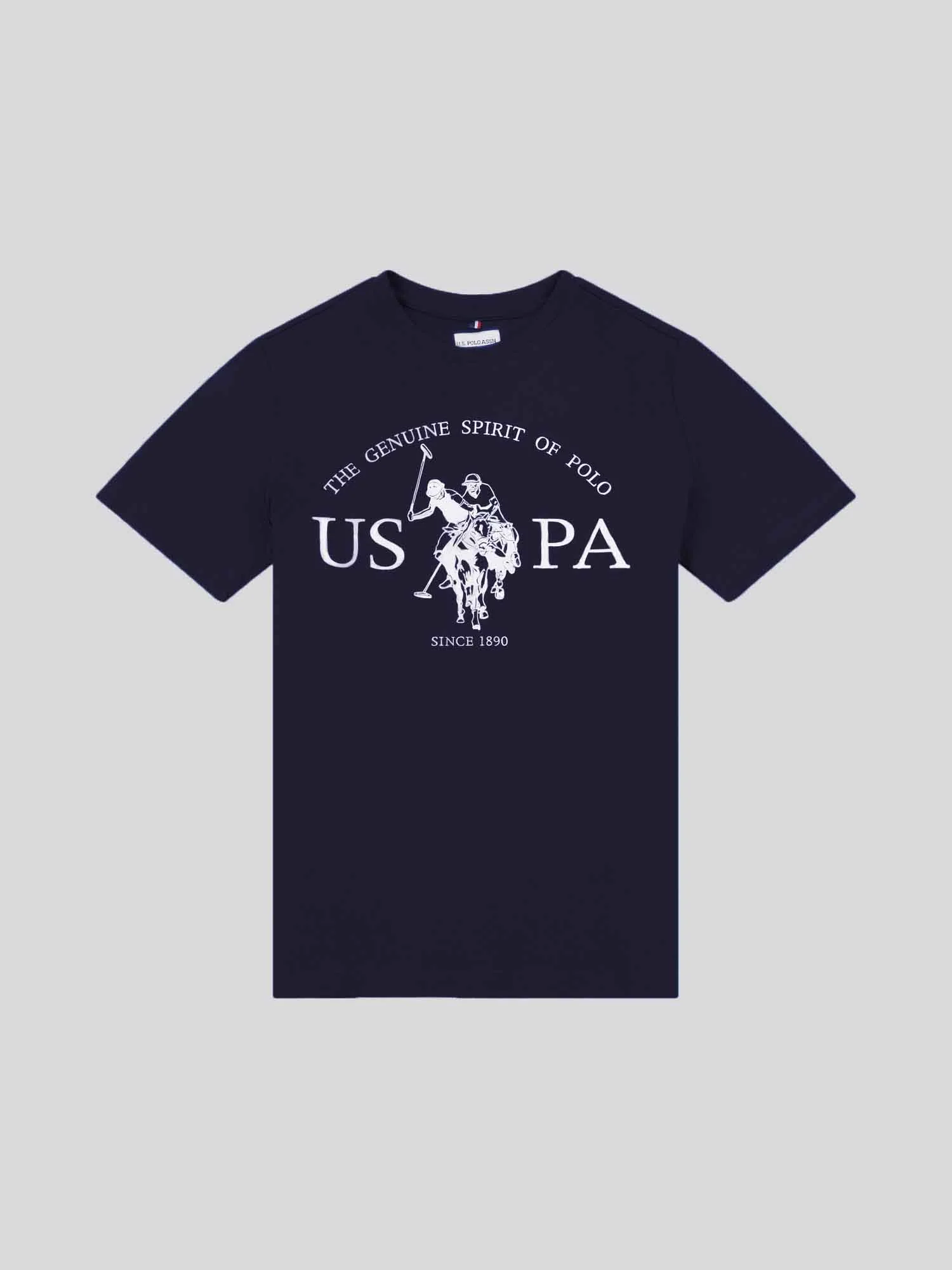 Boys USPA Print Graphic T-Shirt in Dark Sapphire Navy - Image 5
