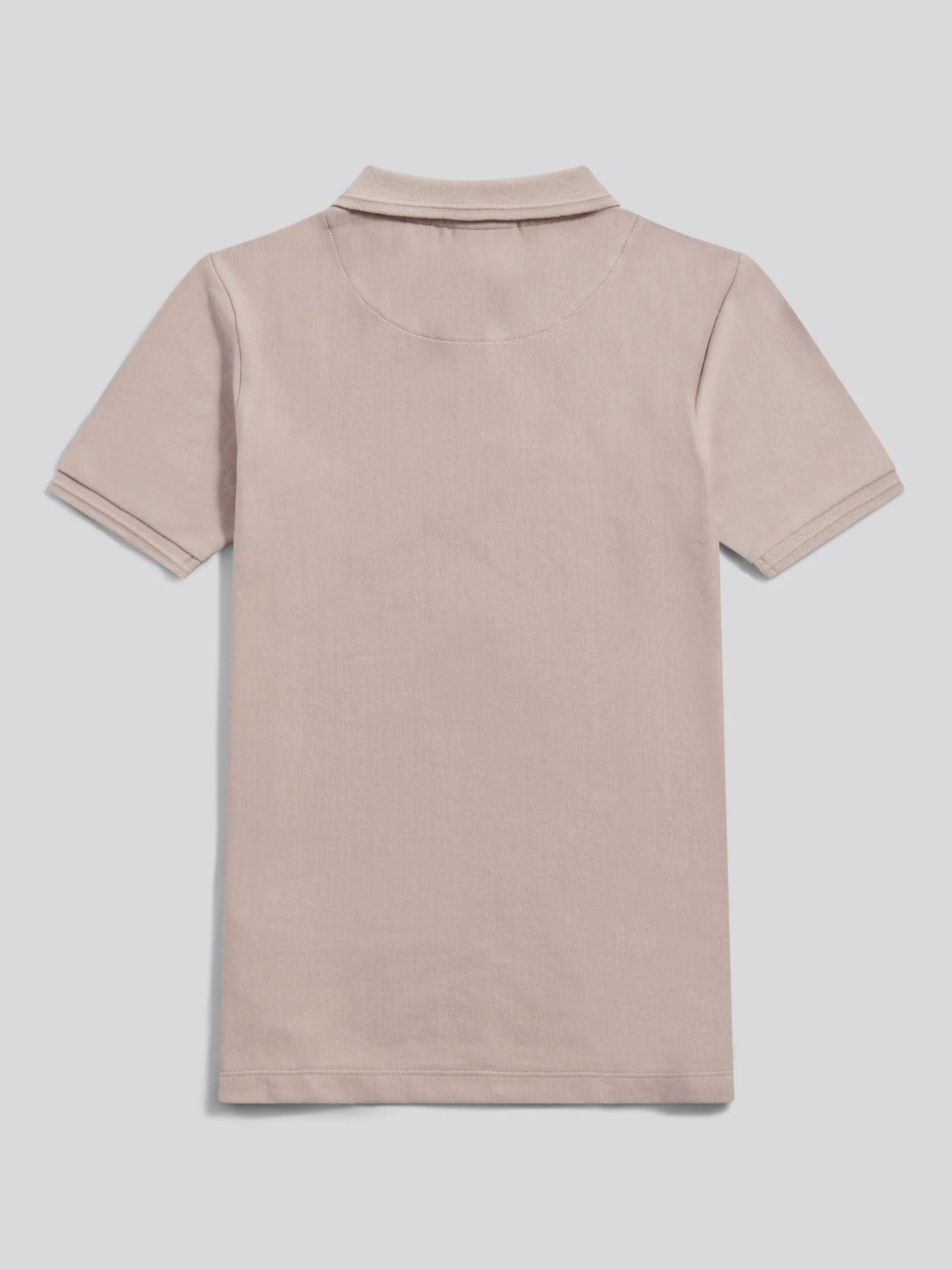Boys Vertical Stripe Polo Shirt in Atmosphere - Image 6