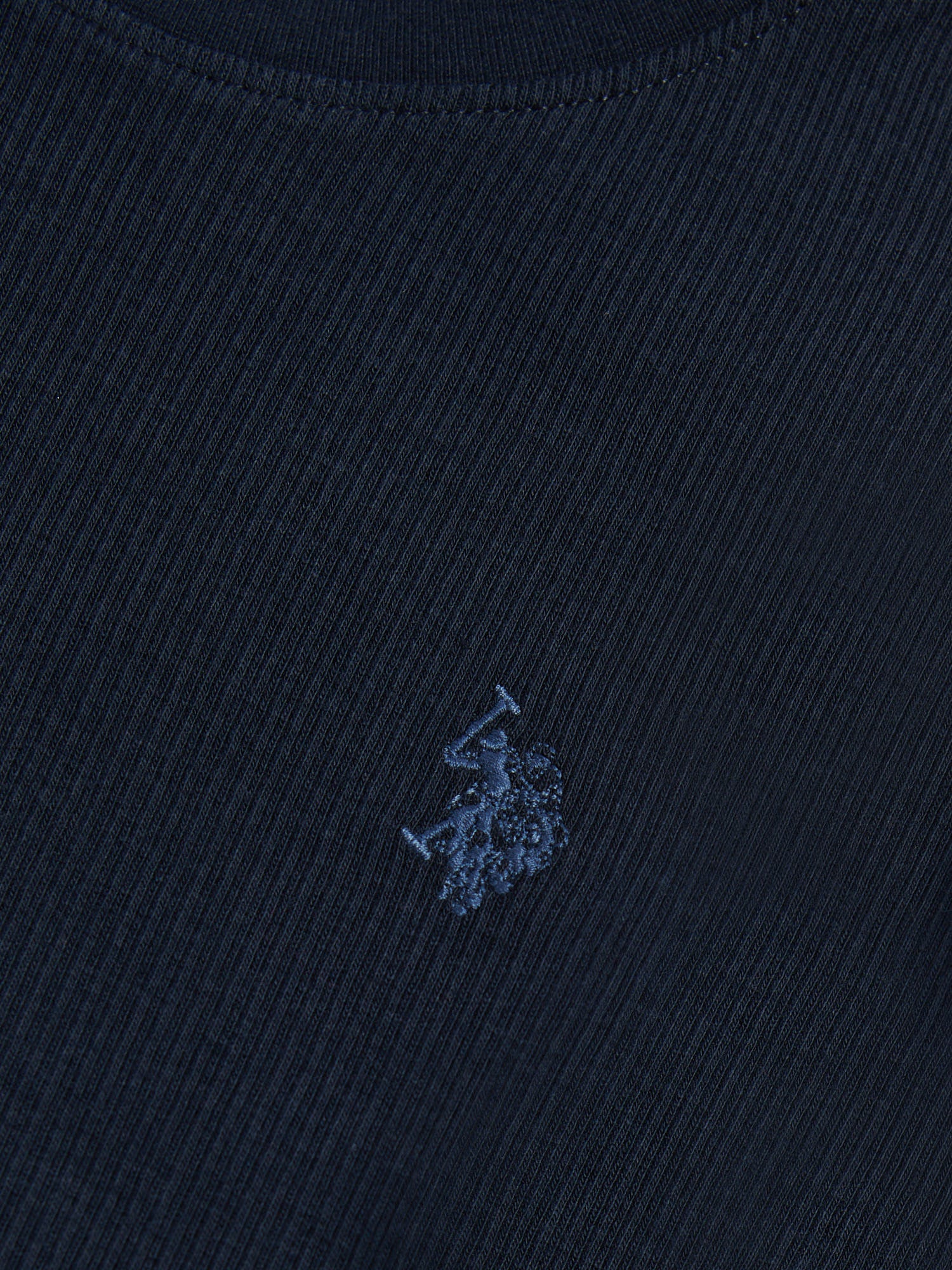 Boys Vertical Texture T-Shirt Dark Sapphire Navy / Moonlight Blue DHM - Image 7