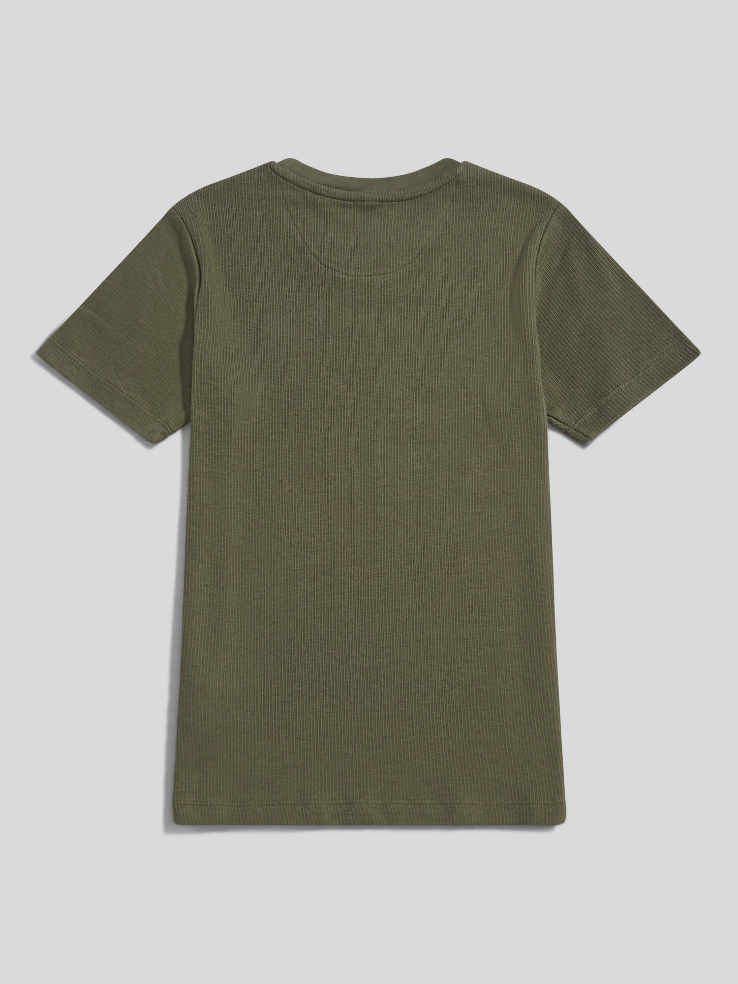 Boys Vertical Texture T-Shirt Mulled Basil - Image 6