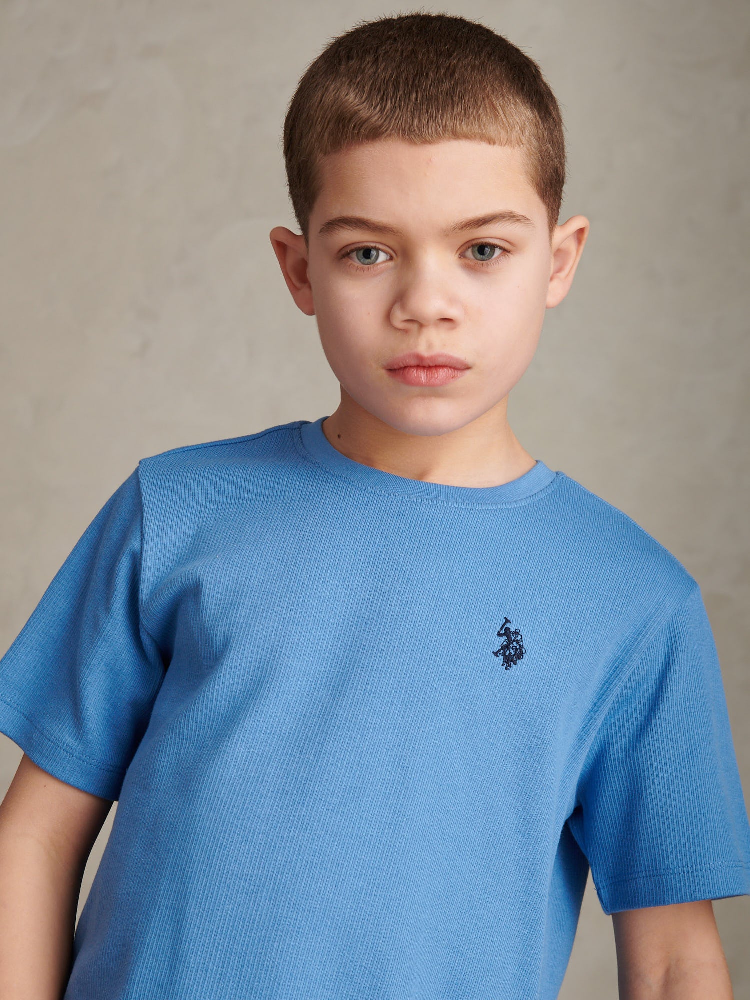 Boys Vertical Texture T-Shirt Riviera - Image 2