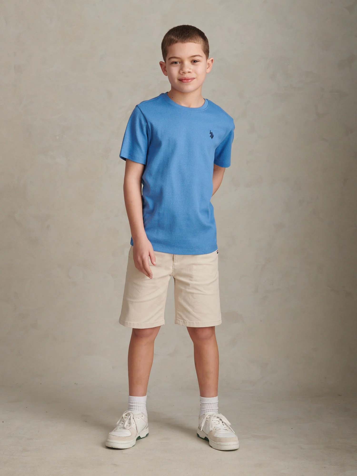 Boys Vertical Texture T-Shirt Riviera - Image 3