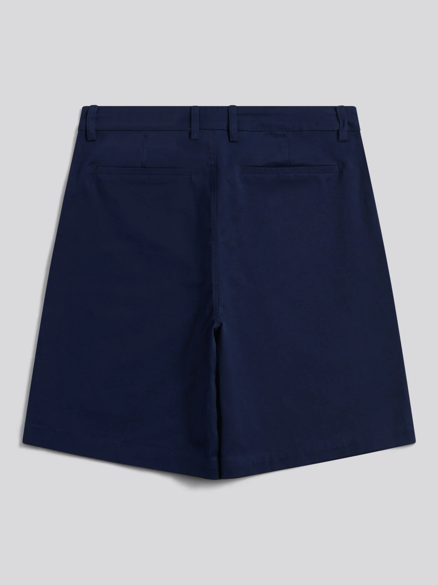 Womens Longline Chino Shorts Navy Iris - Image 7