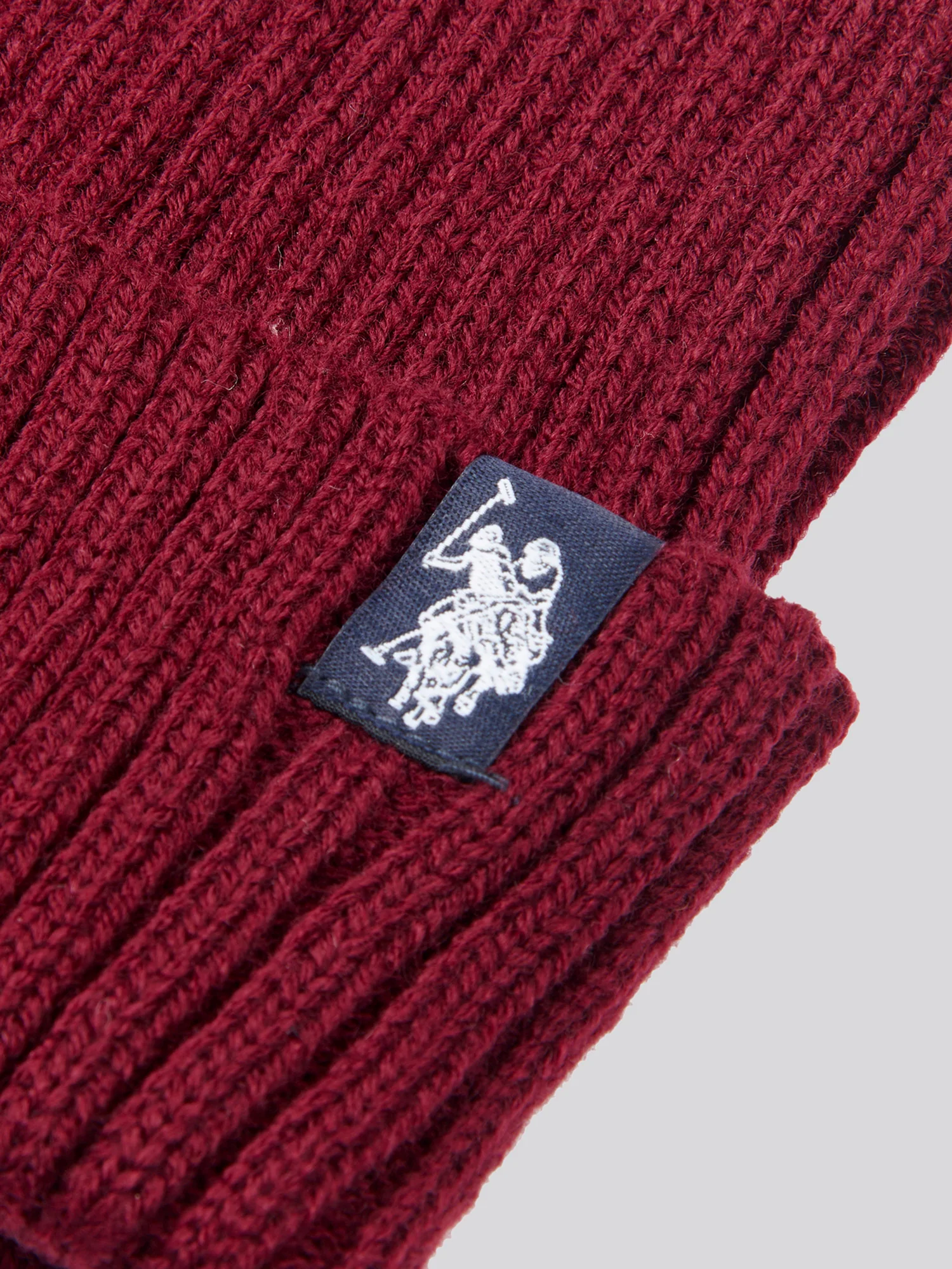 Chunky Rib Beanie in Windsor Wine - Image 3