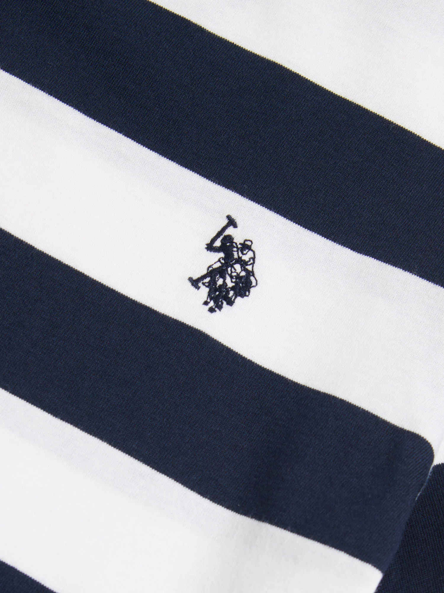 Boys Classic Stripe T-Shirt Dark Sapphire Navy - Image 7