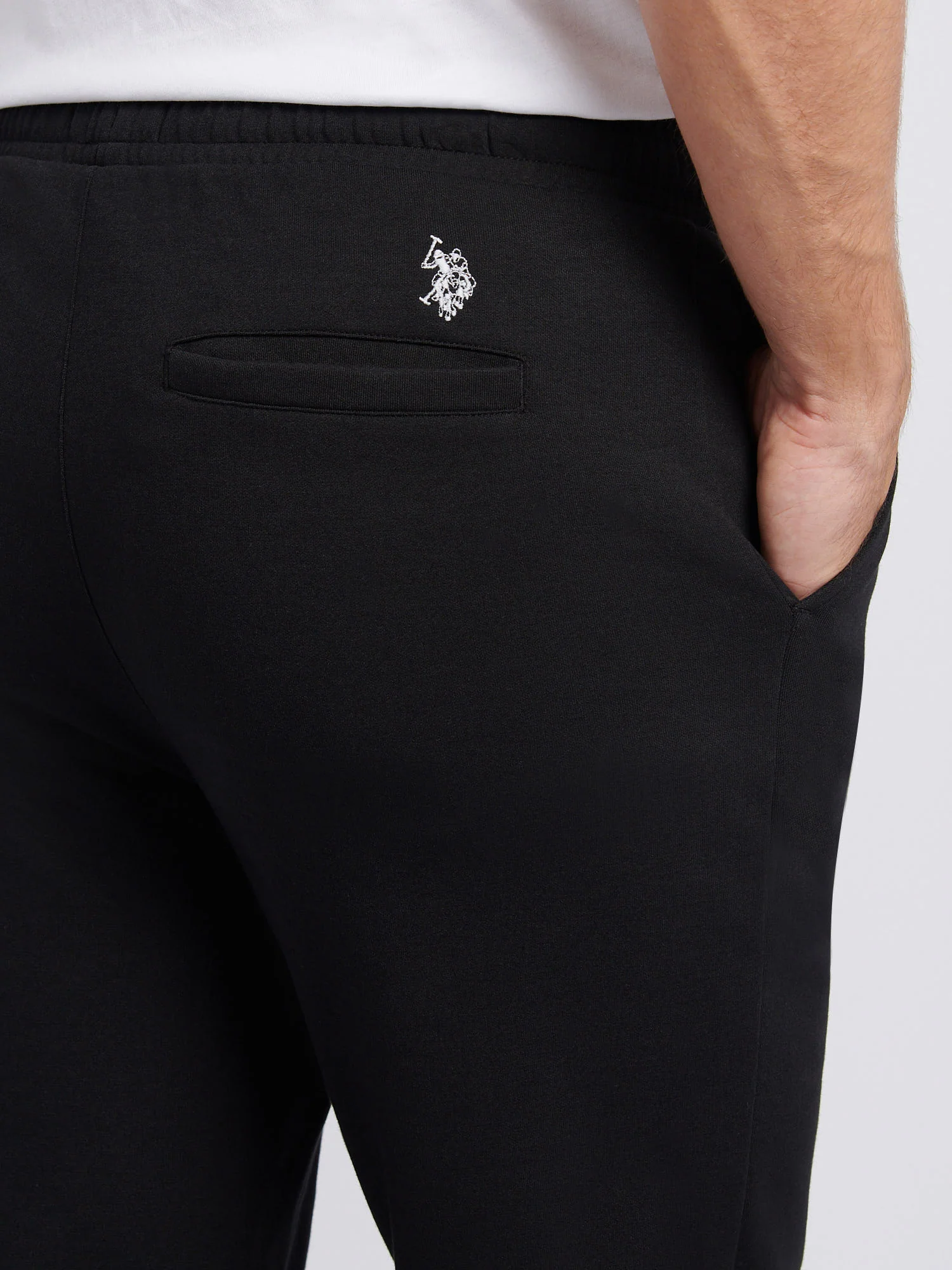 Mens Comfort Drawstring Smart Jogger in Black - Image 2