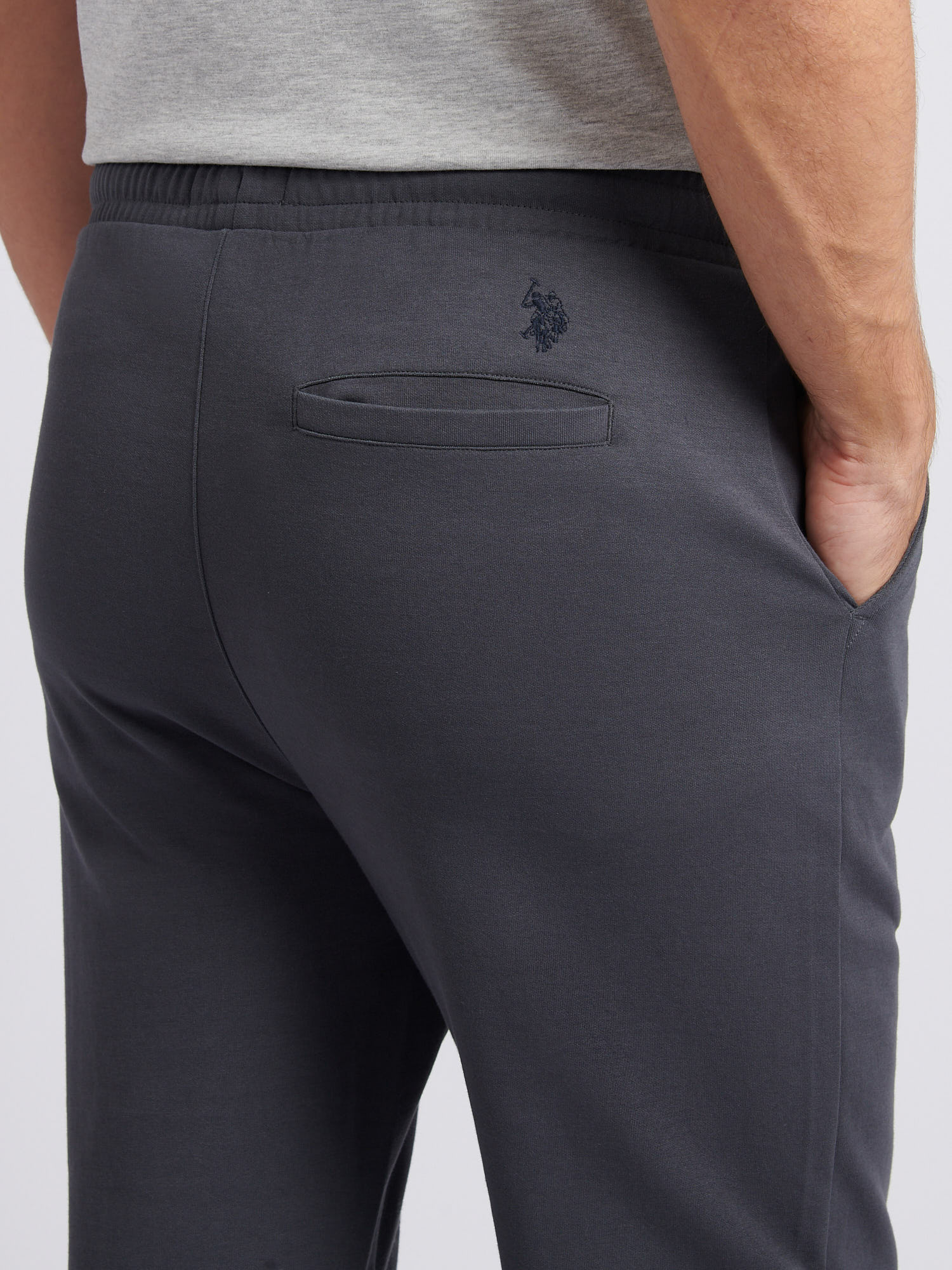 Mens Comfort Drawstring Smart Jogger in Ebony - Image 2