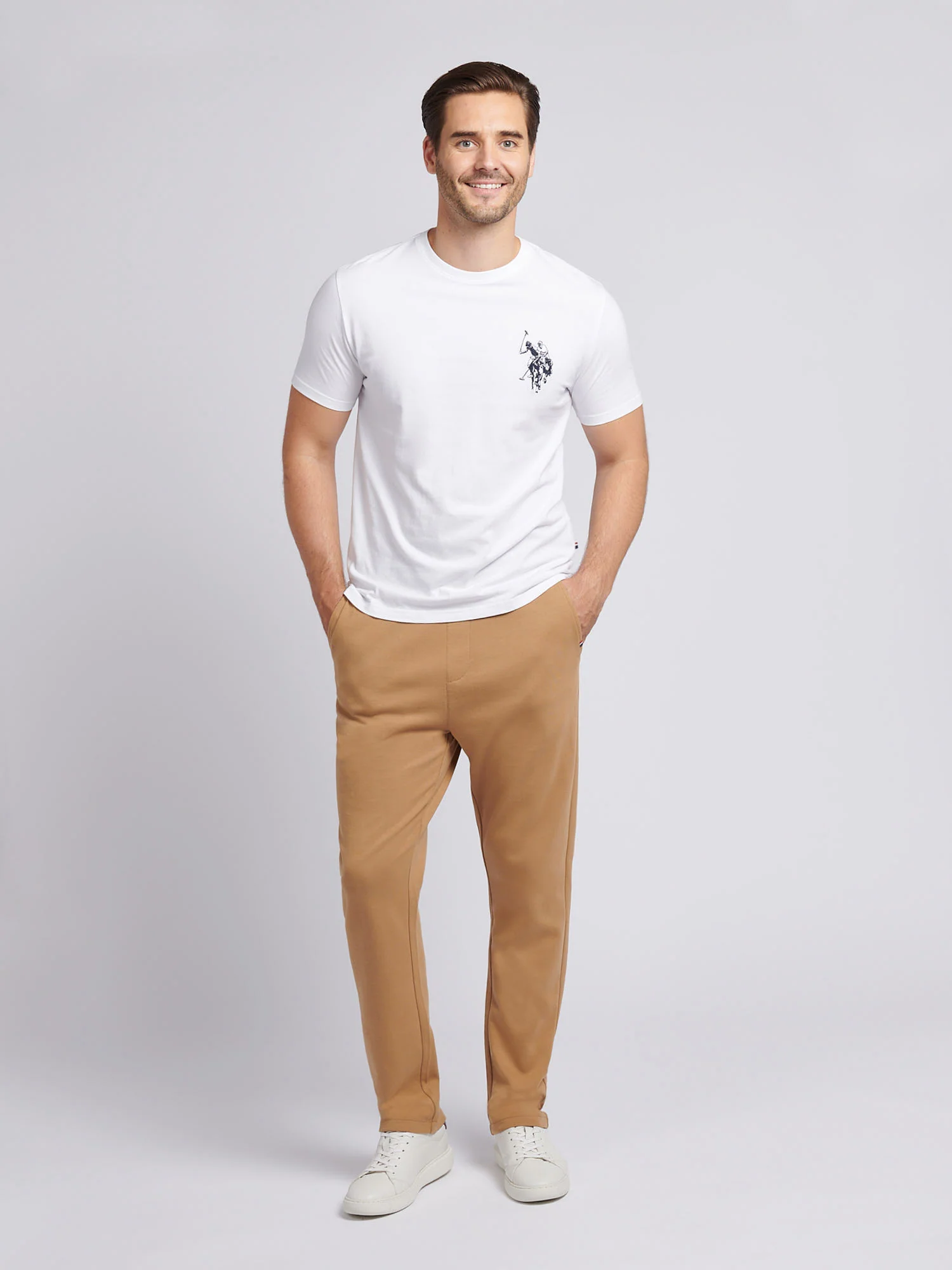 Mens Comfort Drawstring Smart Jogger in Tigers Eye - Image 3