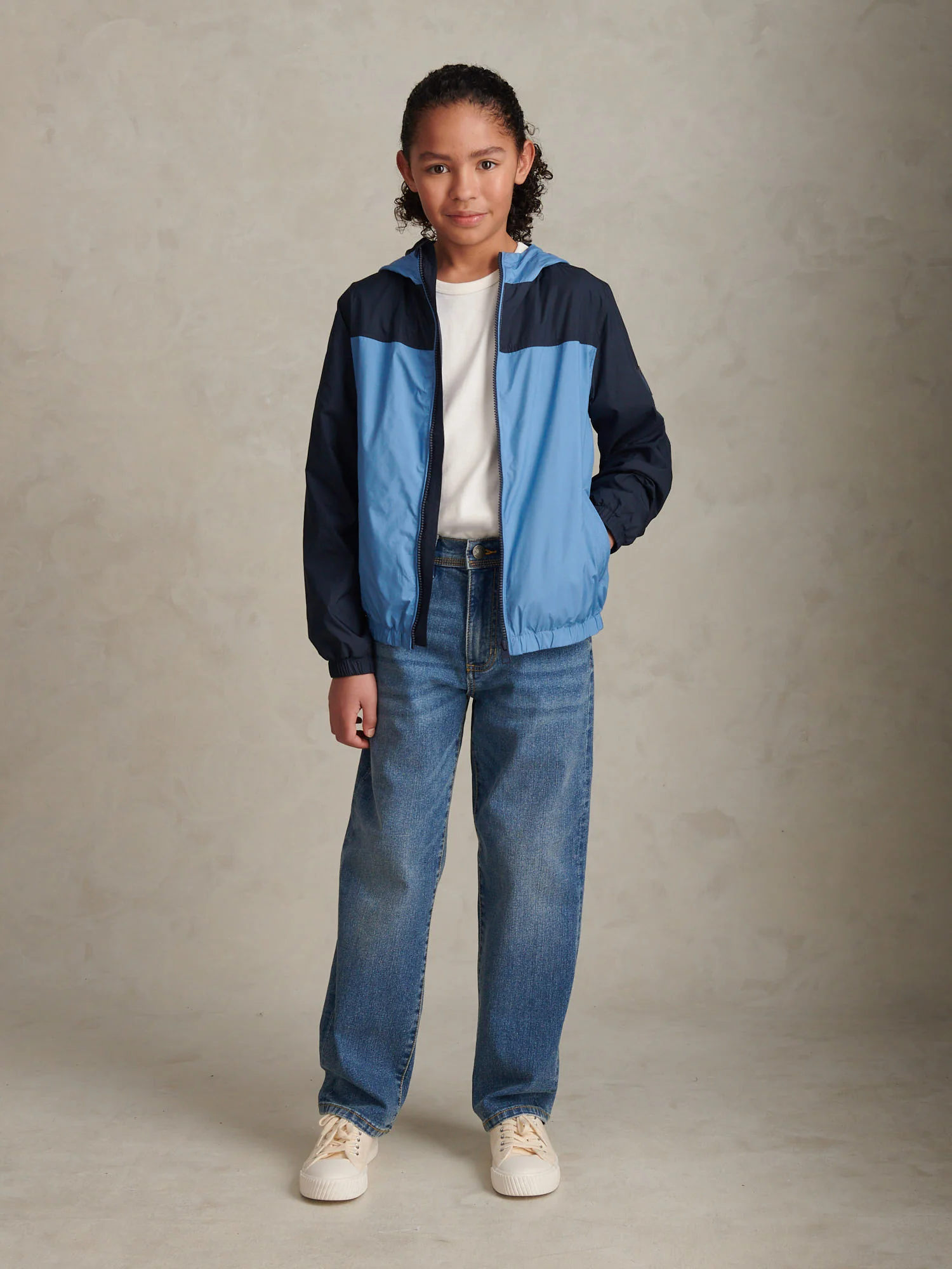 Boys Contrast Panelled Windbreaker Jacket Riviera - Image 3