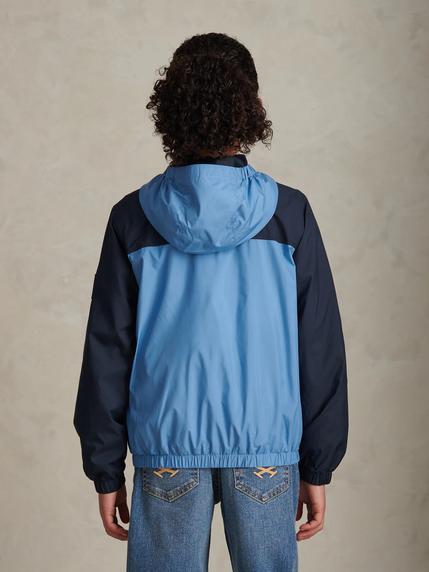 Boys Contrast Panelled Windbreaker Jacket Riviera - Image 4