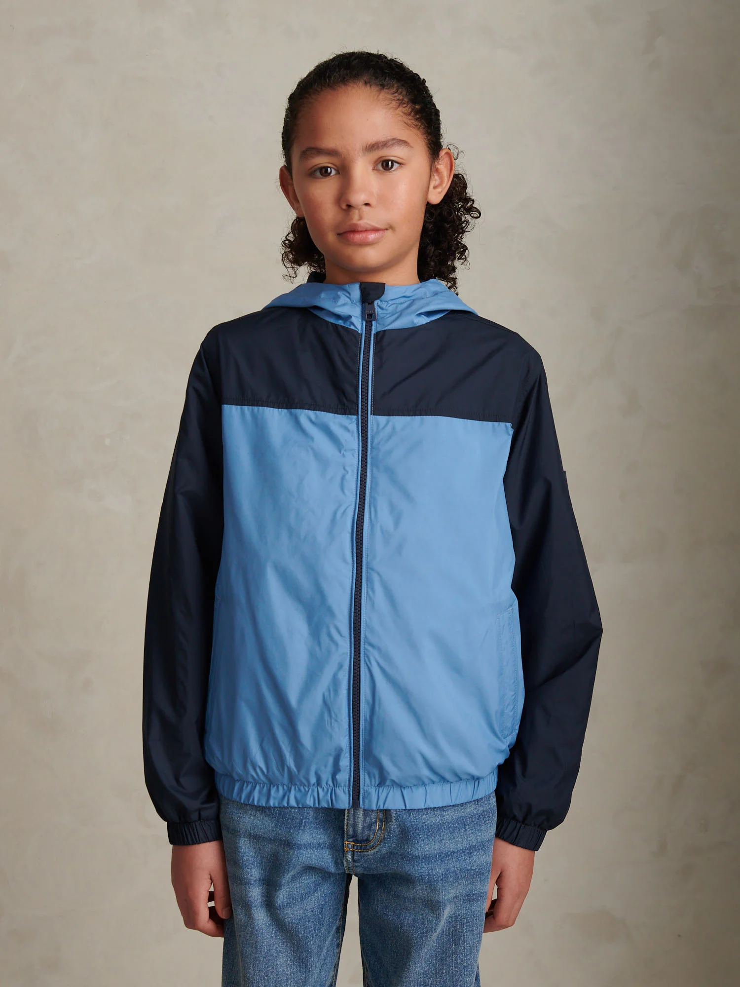 Boys Contrast Panelled Windbreaker Jacket Riviera - Image 5