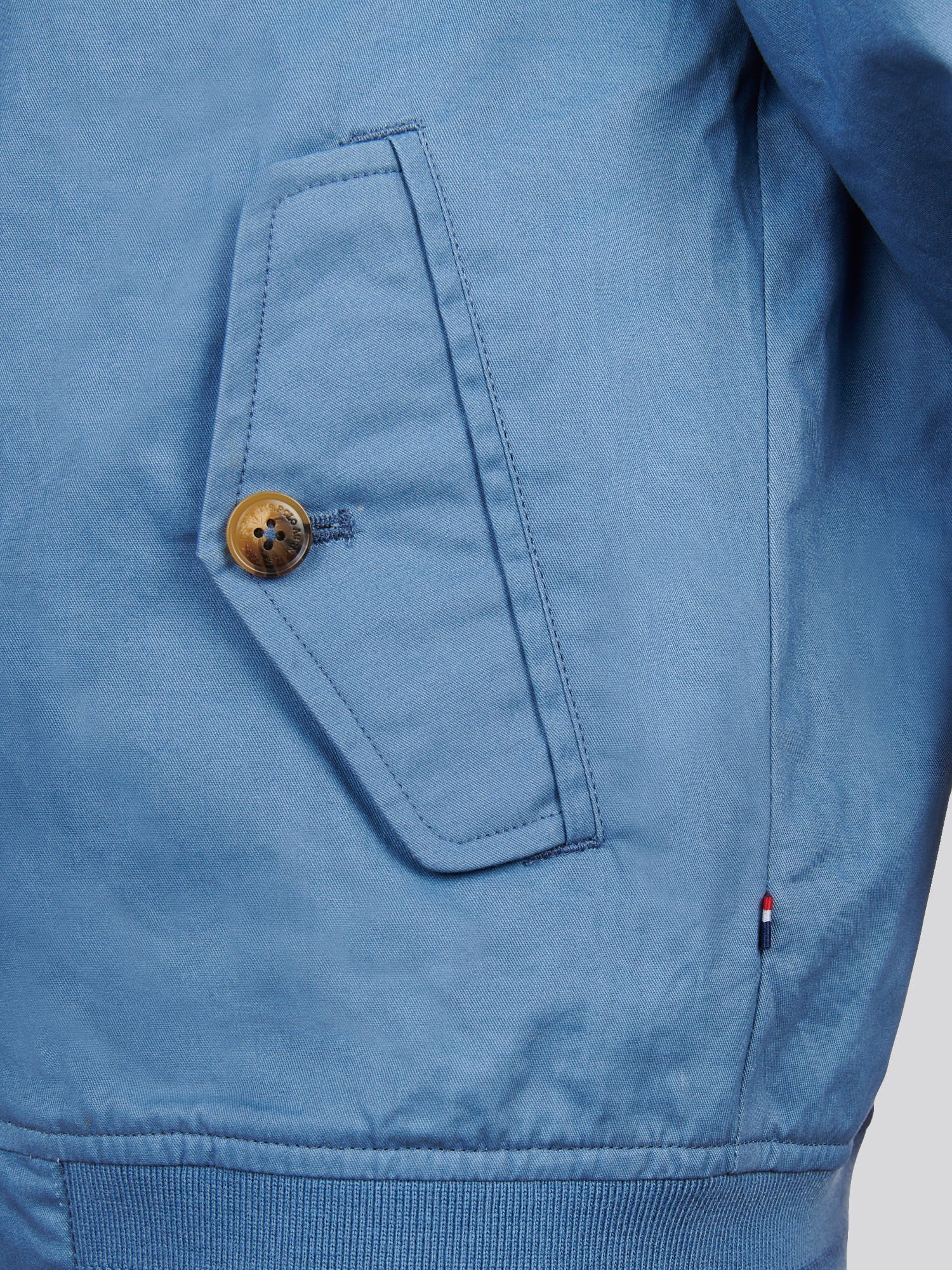 Boys Cotton Twill Harrington Jacket Blue Horizon - Image 10