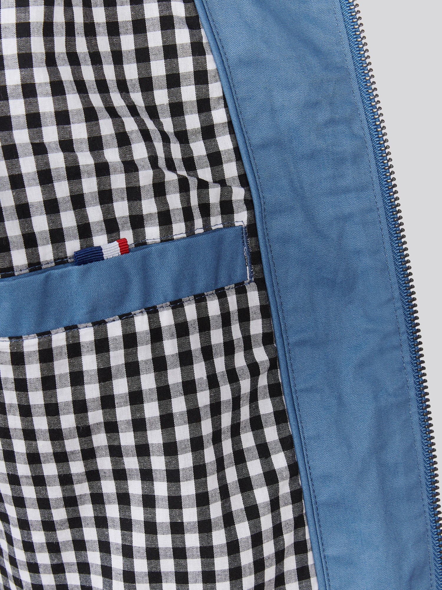 Boys Cotton Twill Harrington Jacket Blue Horizon - Image 11